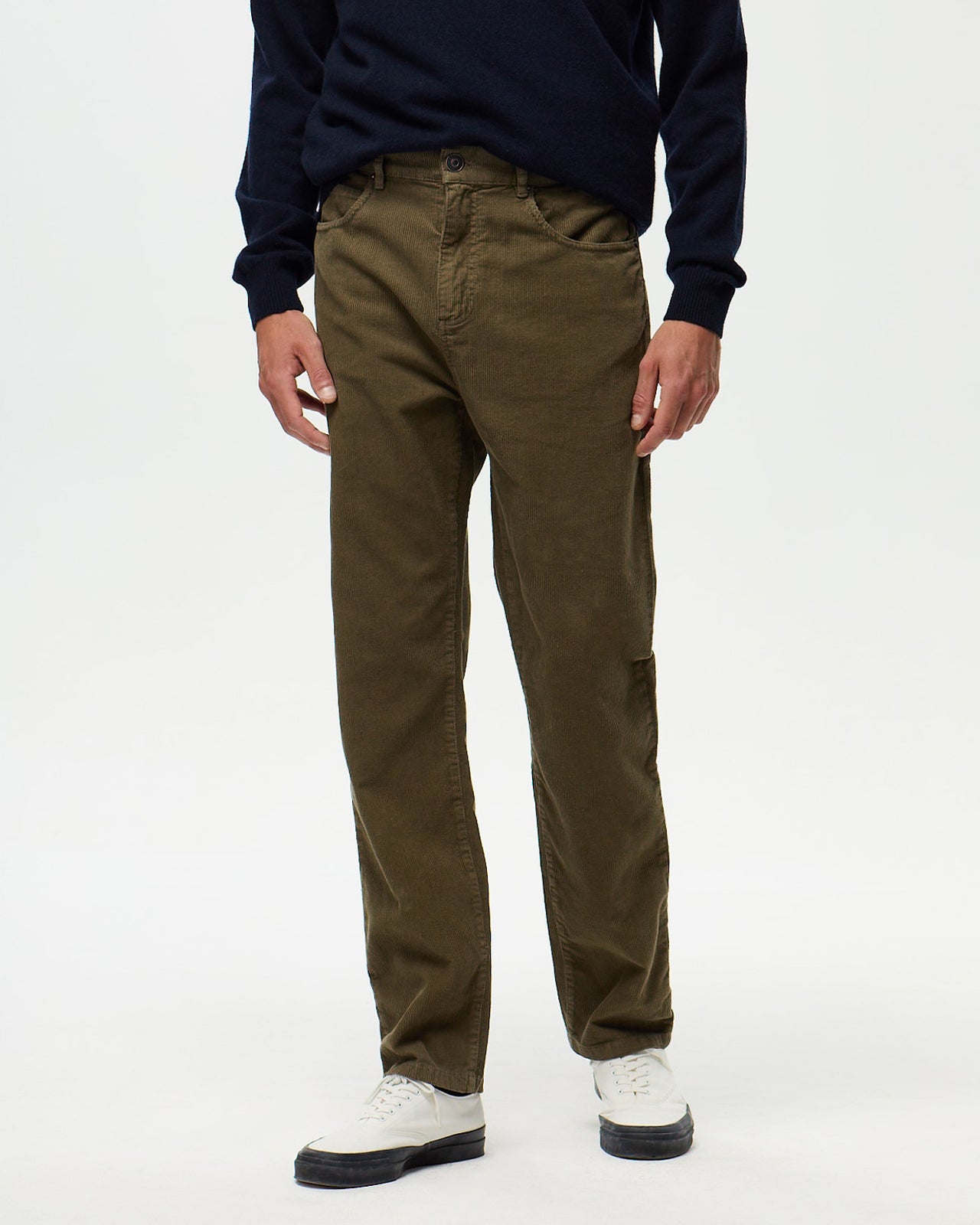 Pantalon DEAN Velours - Vert Mousse