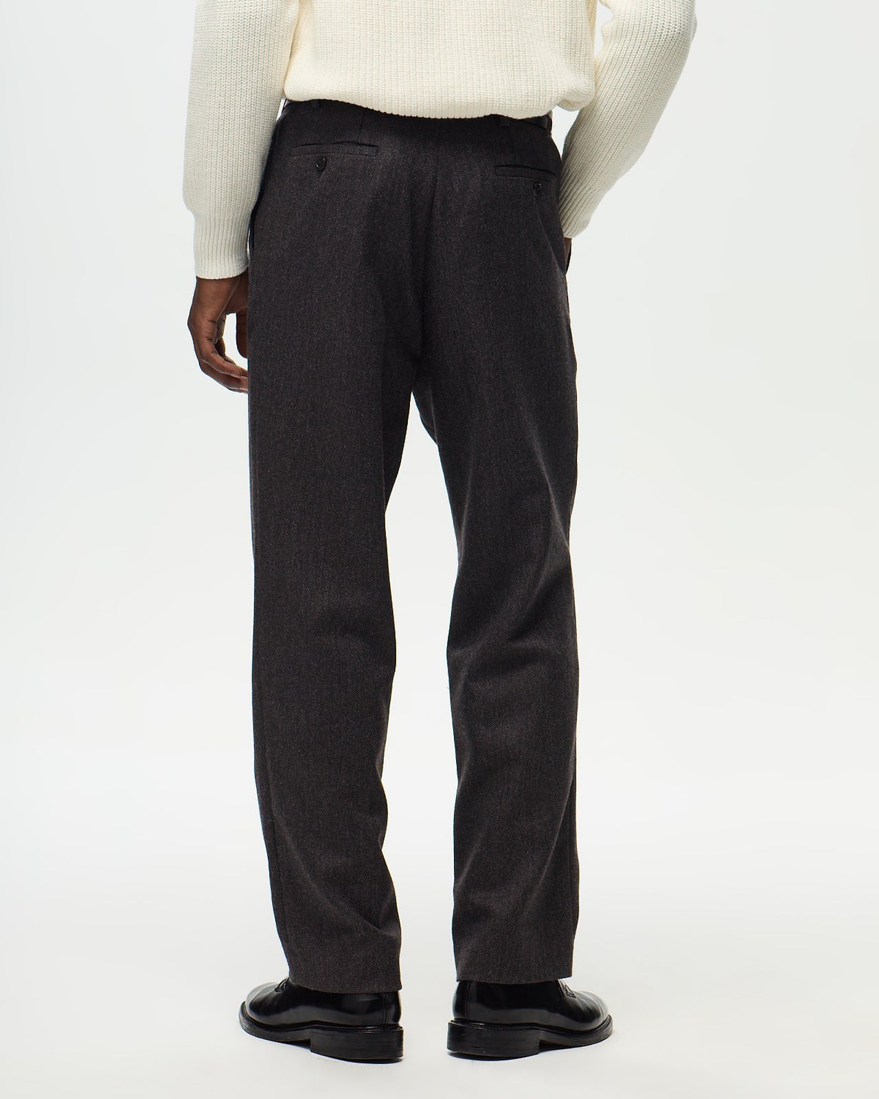 Pantalon ALPHONSE Chevron - Truffe/Flanelle