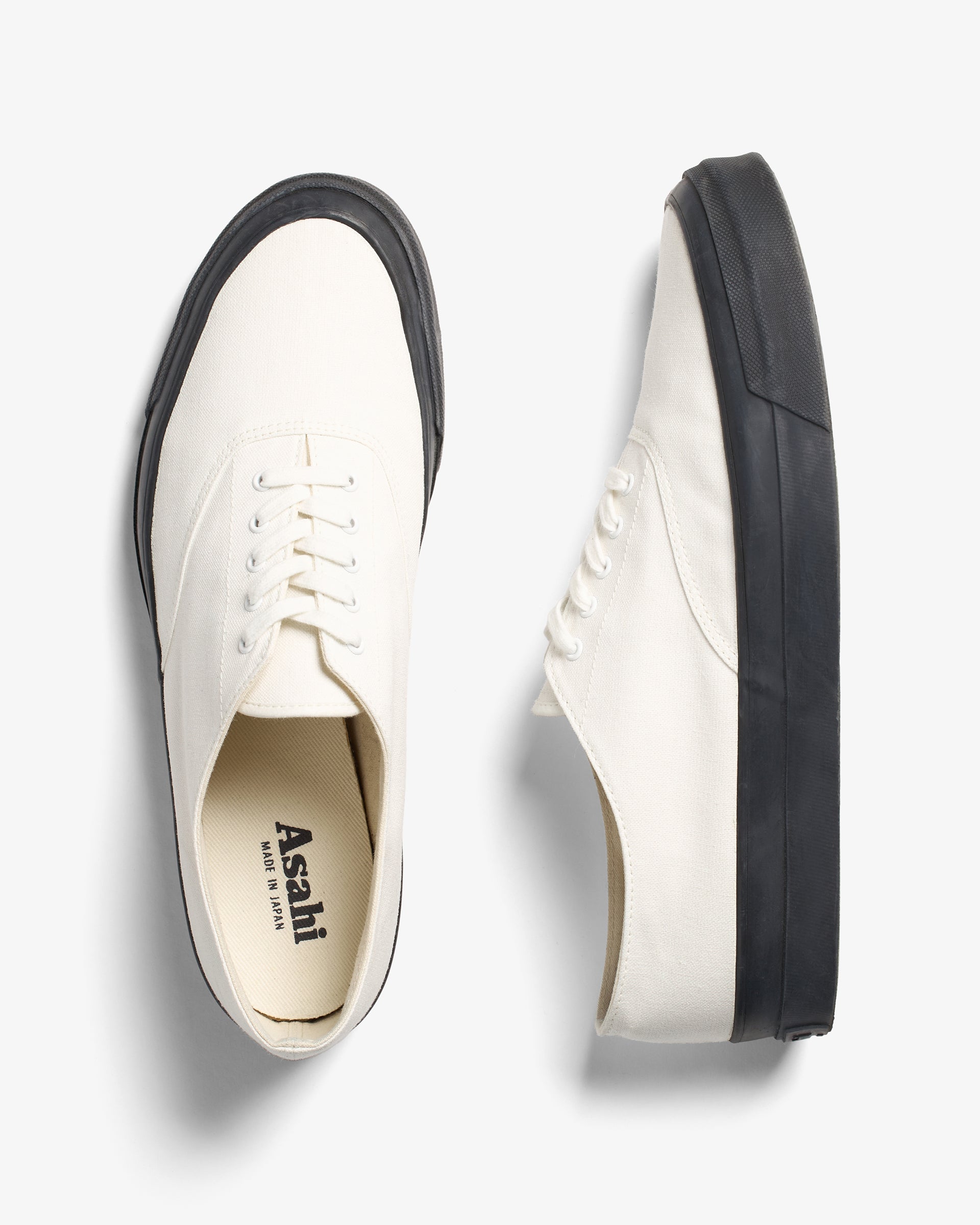 ASAHI DECK SHOES Ecru/Onyx