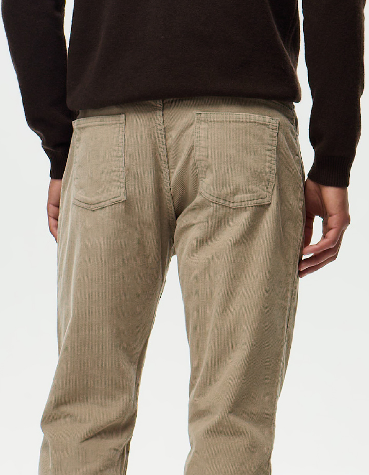 Pantalon DEAN Velours - Beige Pierre