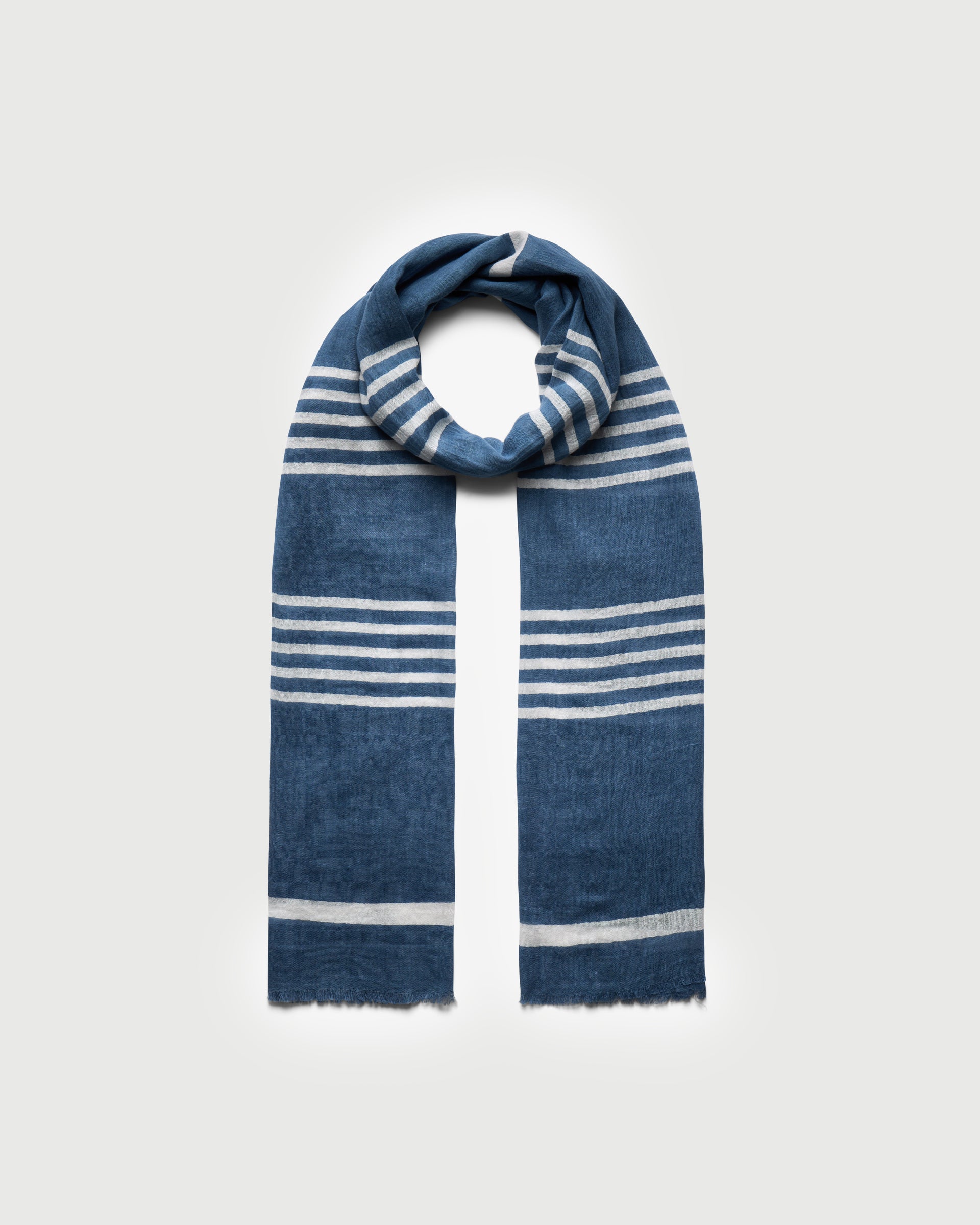 Foulard HICKS Indigo/Blanc