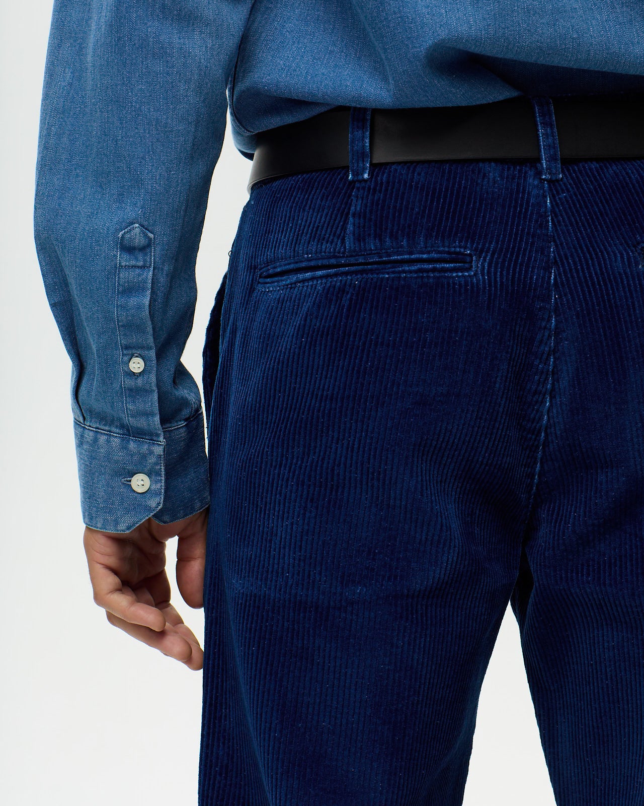 Chino EMERSON Velours - Indigo Moyen