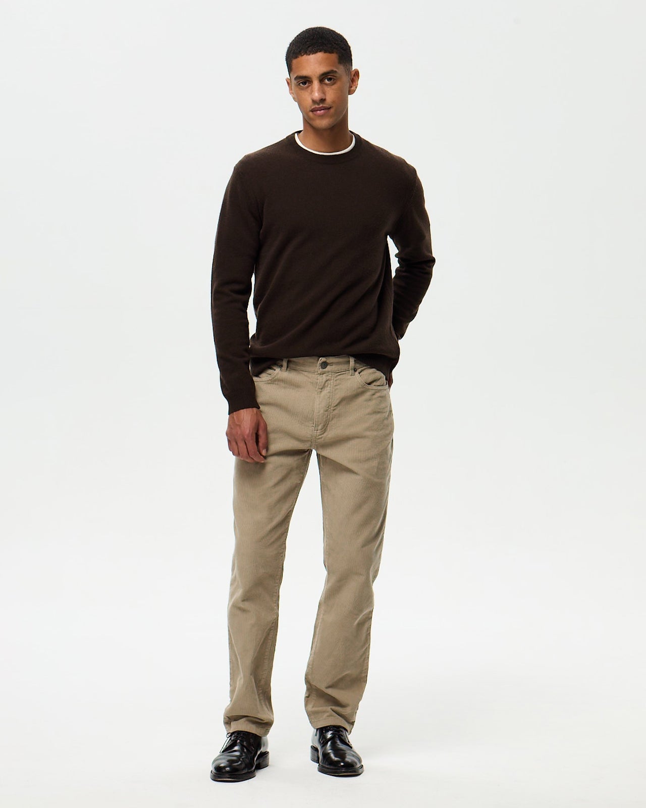 Pantalon DEAN Velours - Beige Pierre