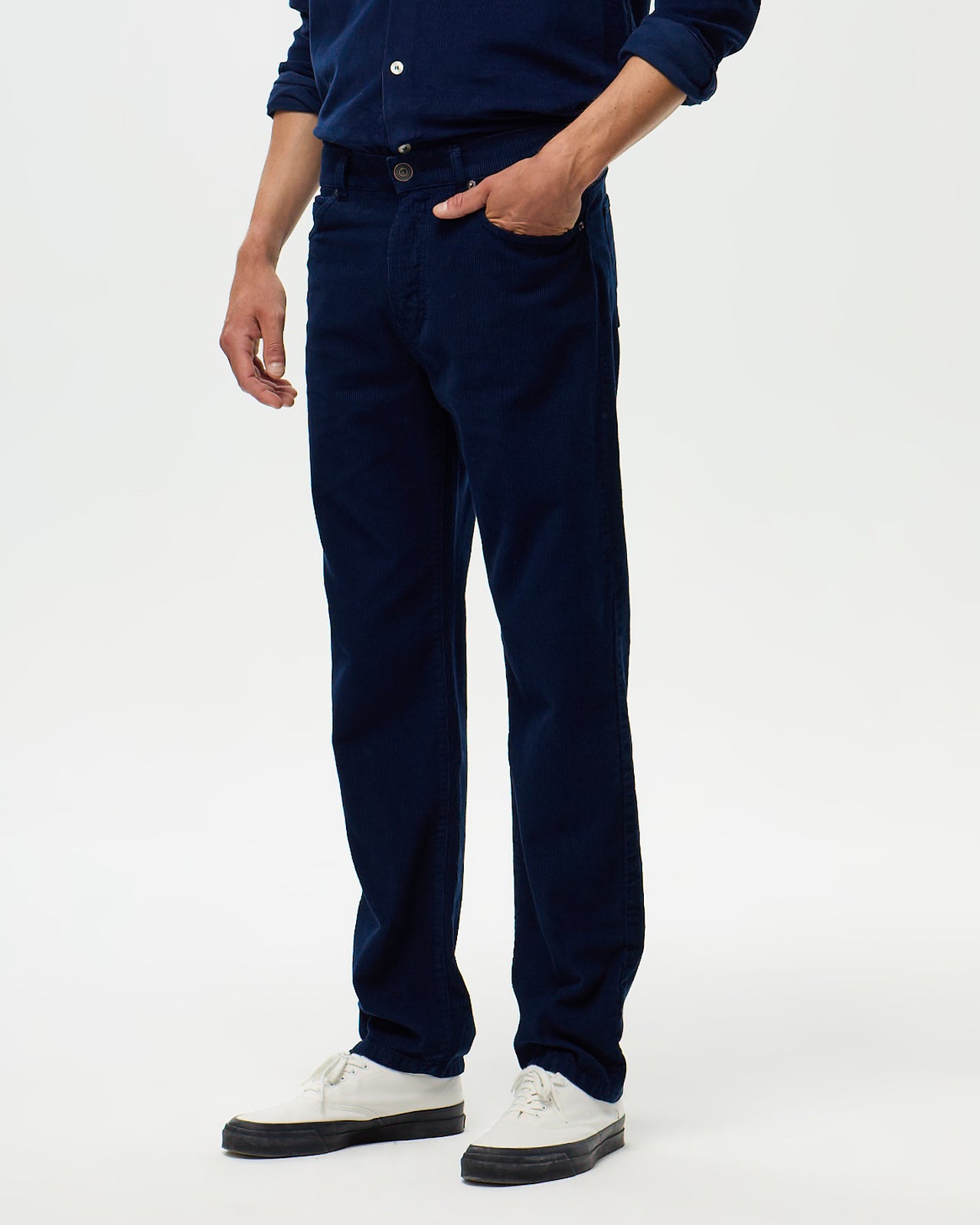 Pantalon DEAN Velours - Bleu Marin