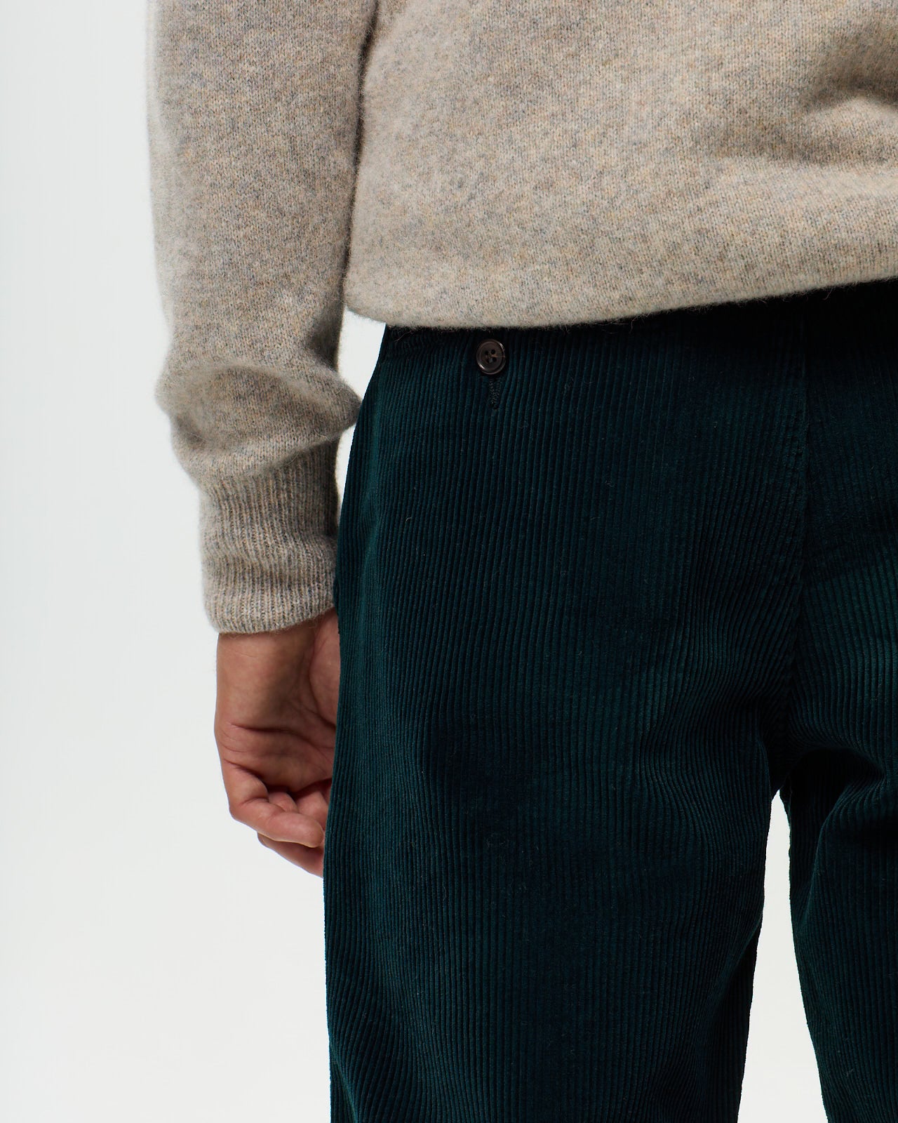 Chino EMERSON Velours - Vert Cedre