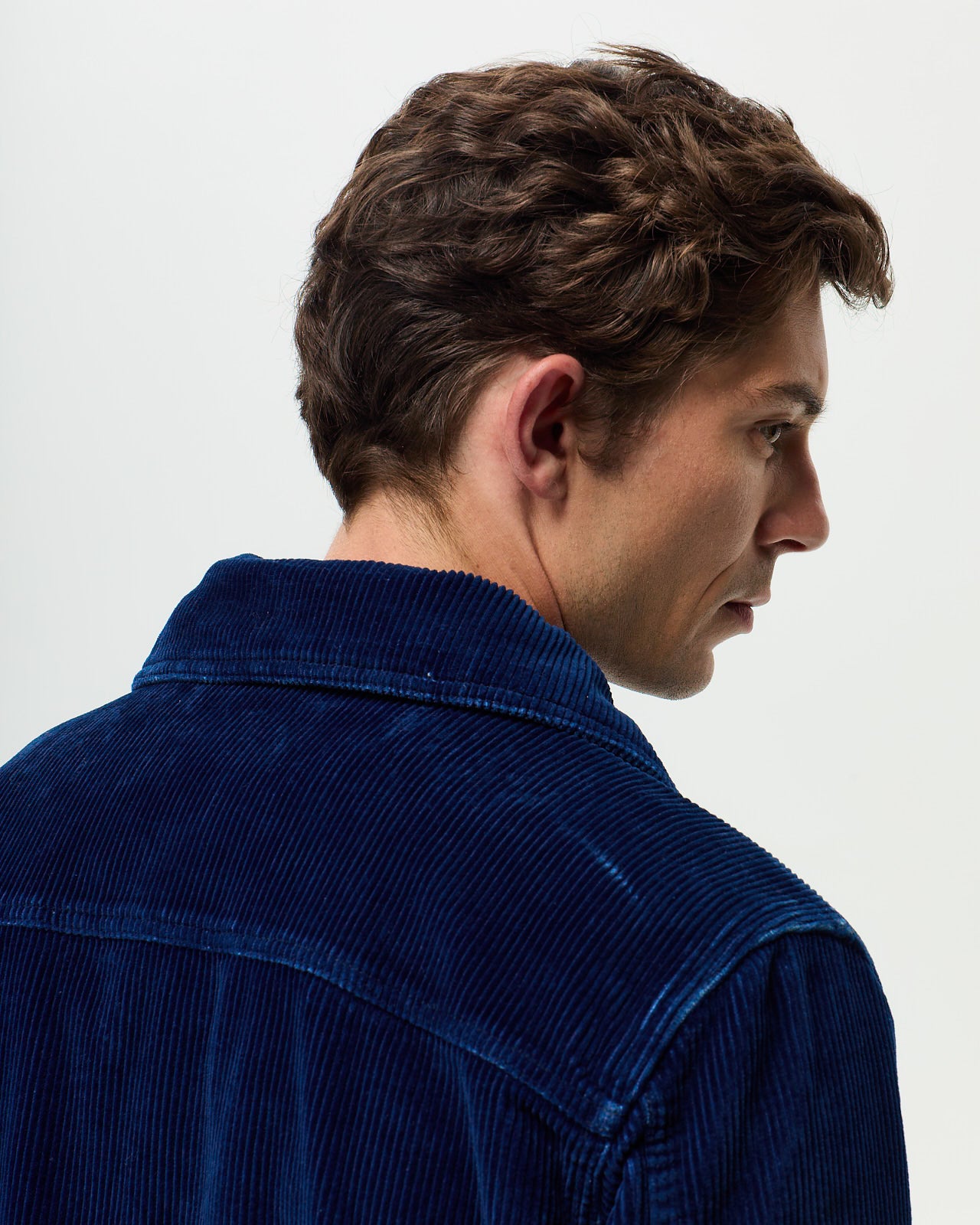 Blouson RIVOLI VELOURS- Indigo Moyen