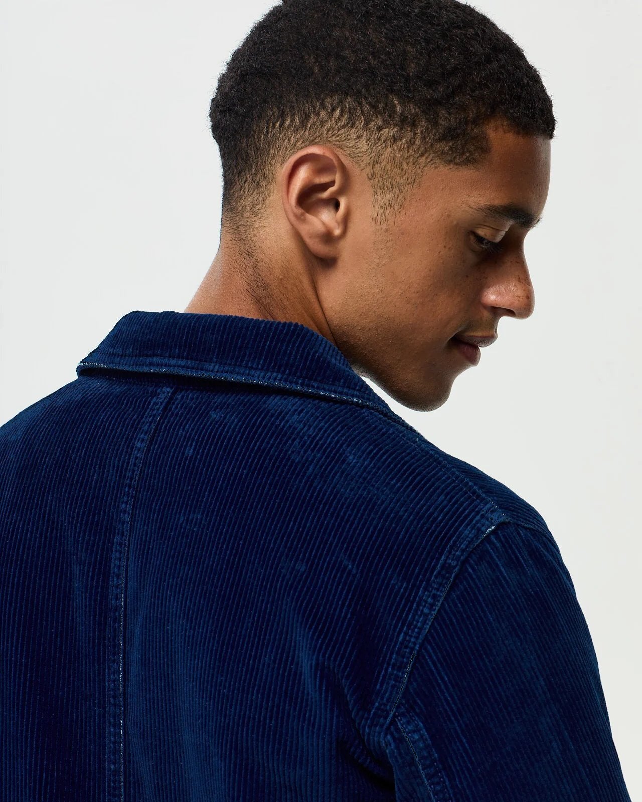 Veste Architecte GEHRY Velours Indigo - Indigo Moyen