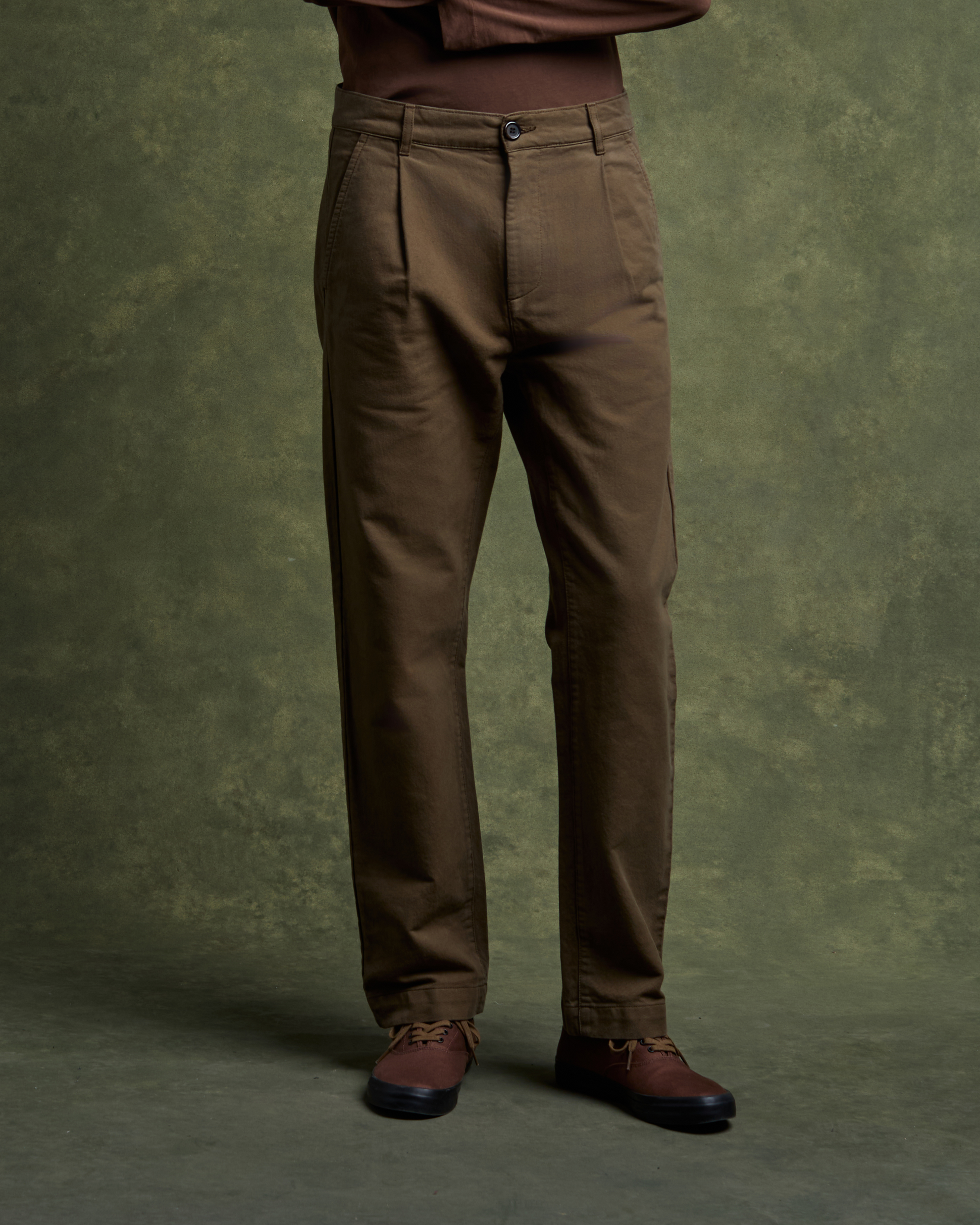 Chino DIEGO Twill - Vert Jeep