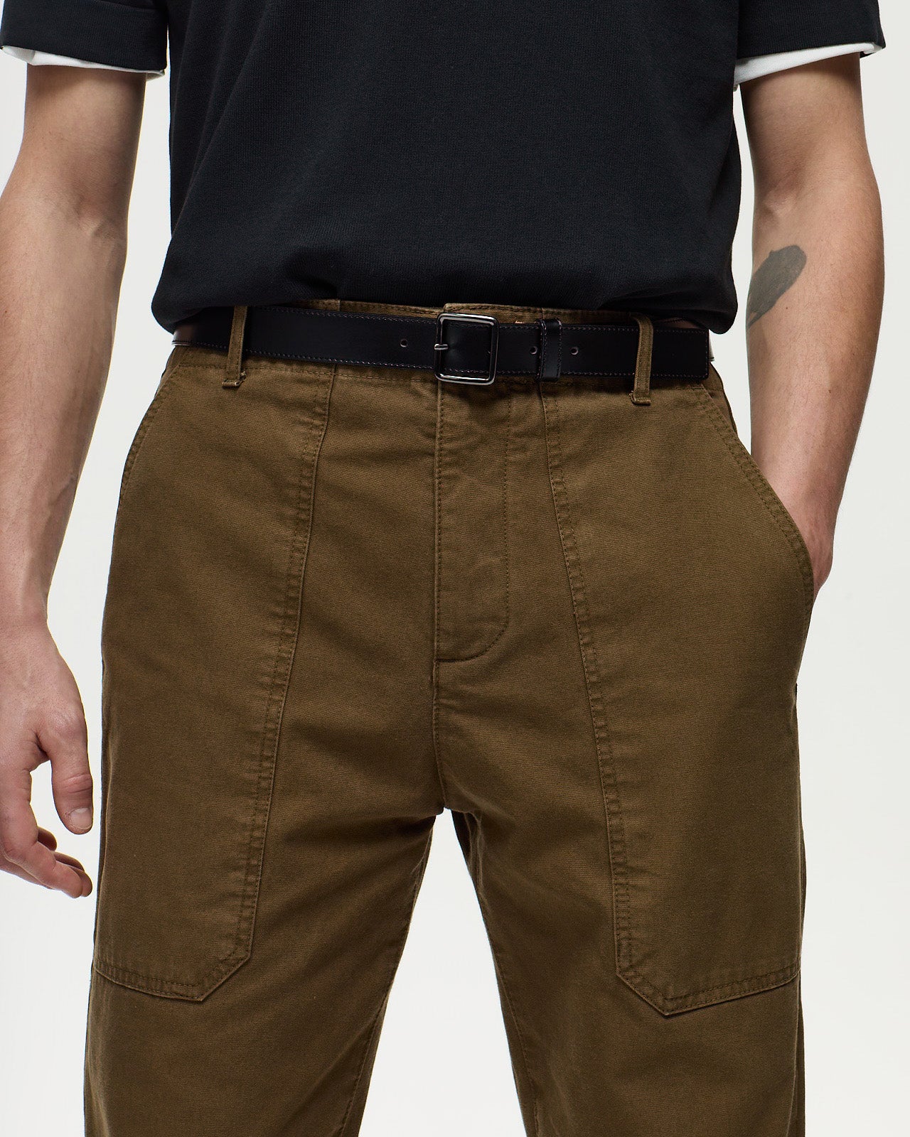 Pantalon DUSTIN - Kaki Militaire