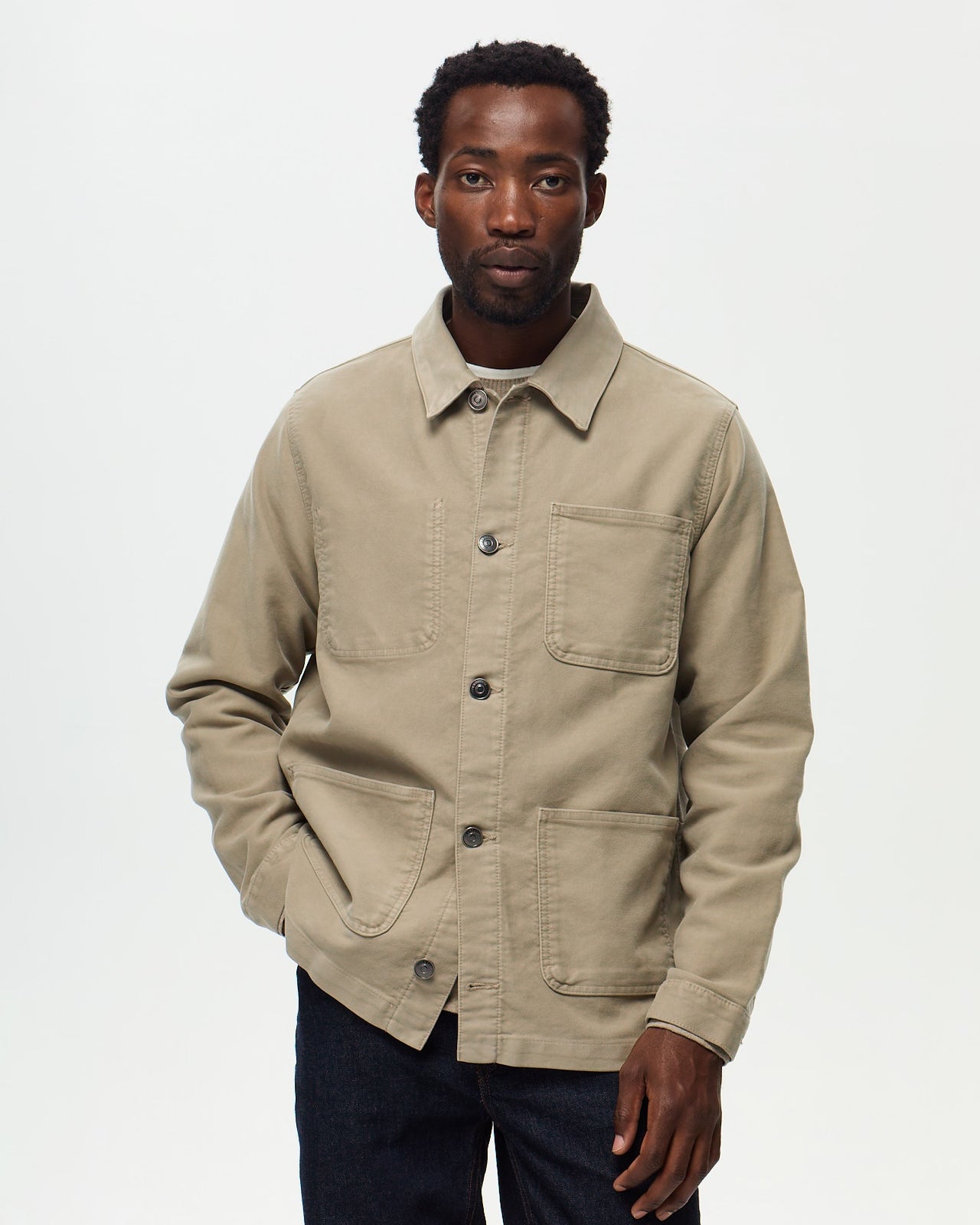 Veste de peintre CLAUDEL - Beige Cendre