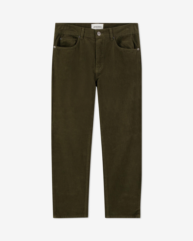 Pantalon DEAN Velours - Vert Chasse