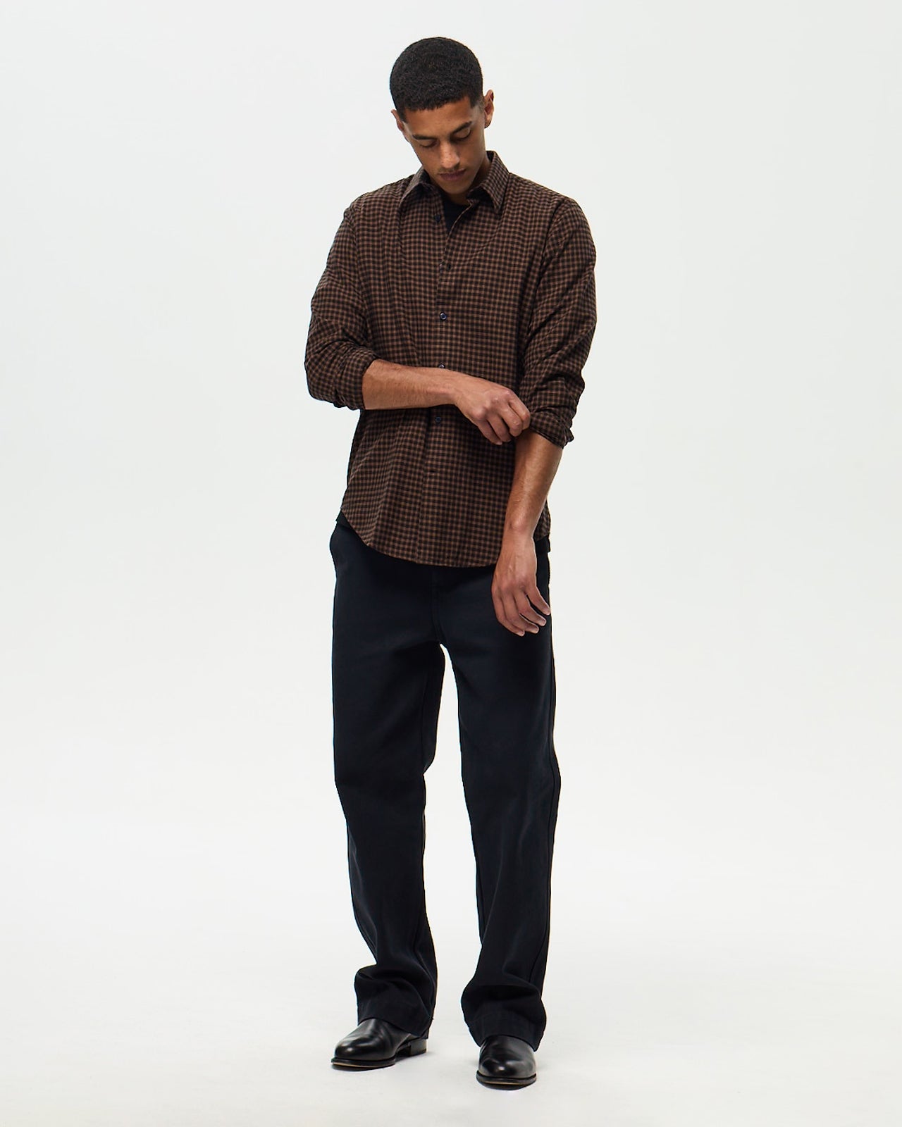 Chemise CHEYENNE - Noir/Chocolat