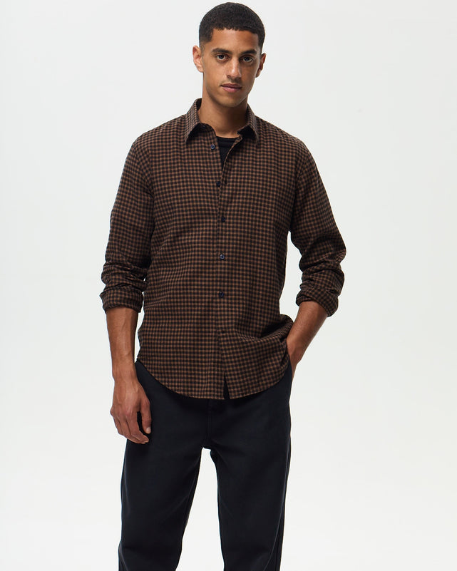 Chemise CHEYENNE - Noir/Chocolat