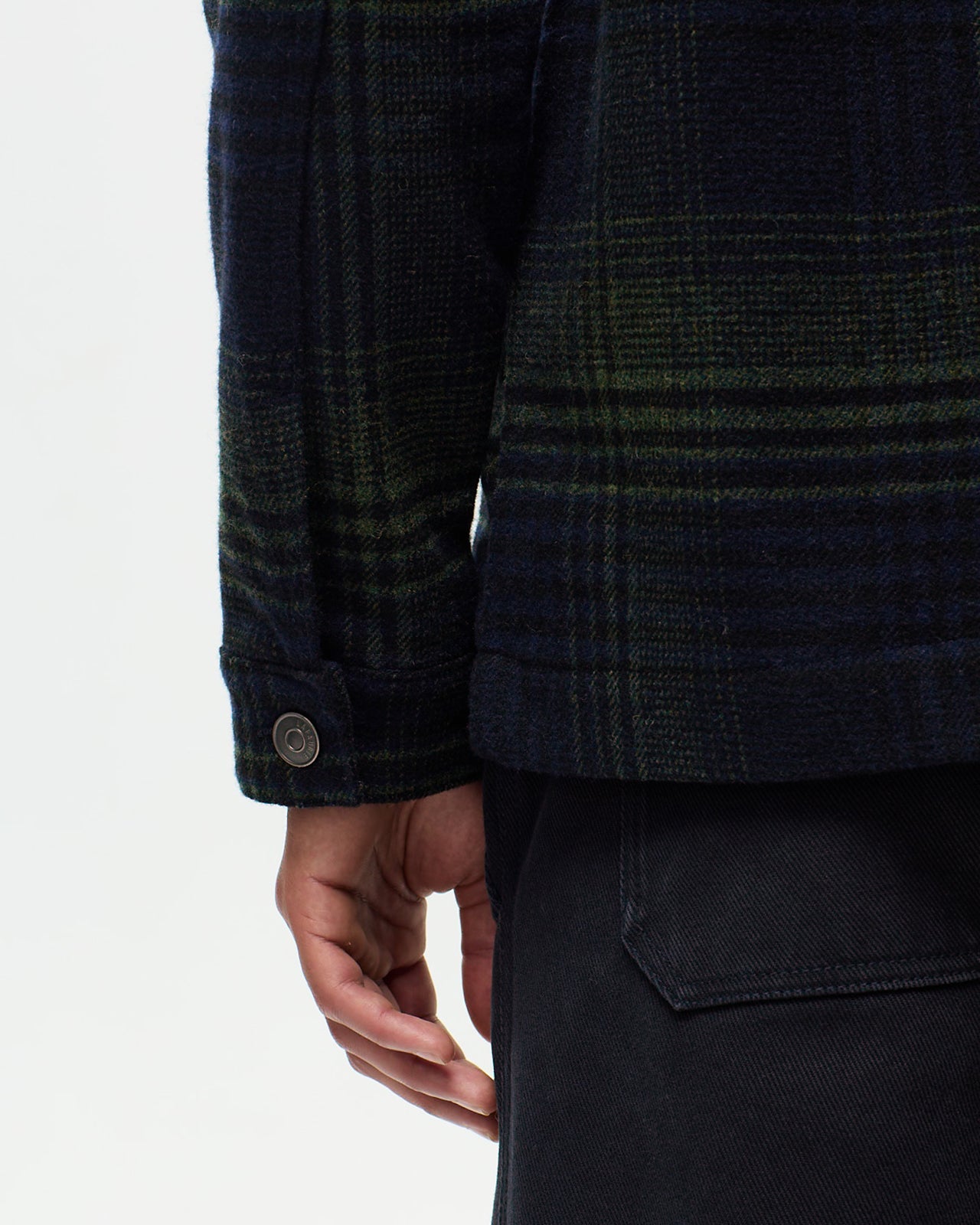 Veste NELSON Carreaux - Encre/Kaki