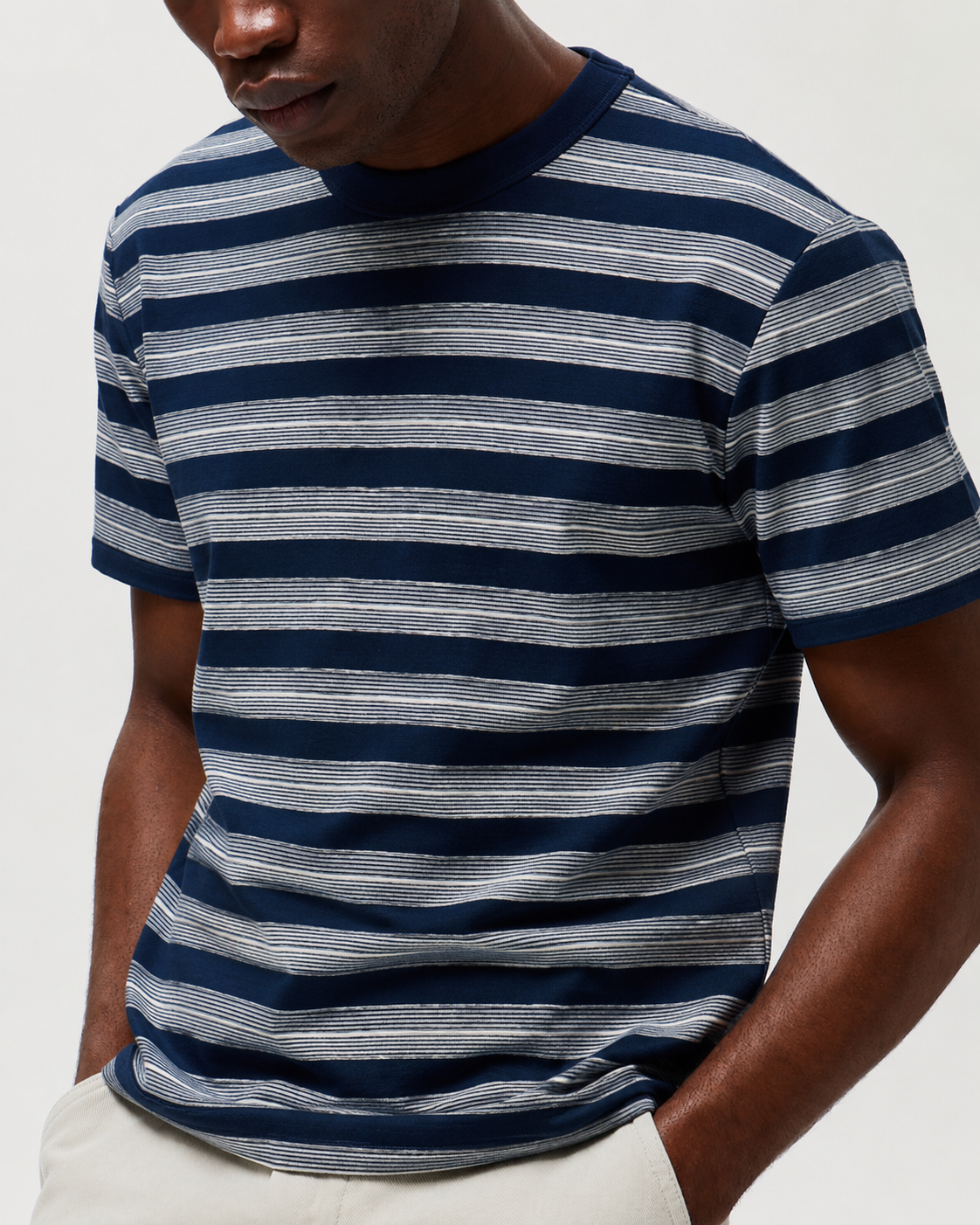ENZO - Bleu Marine/Blanc