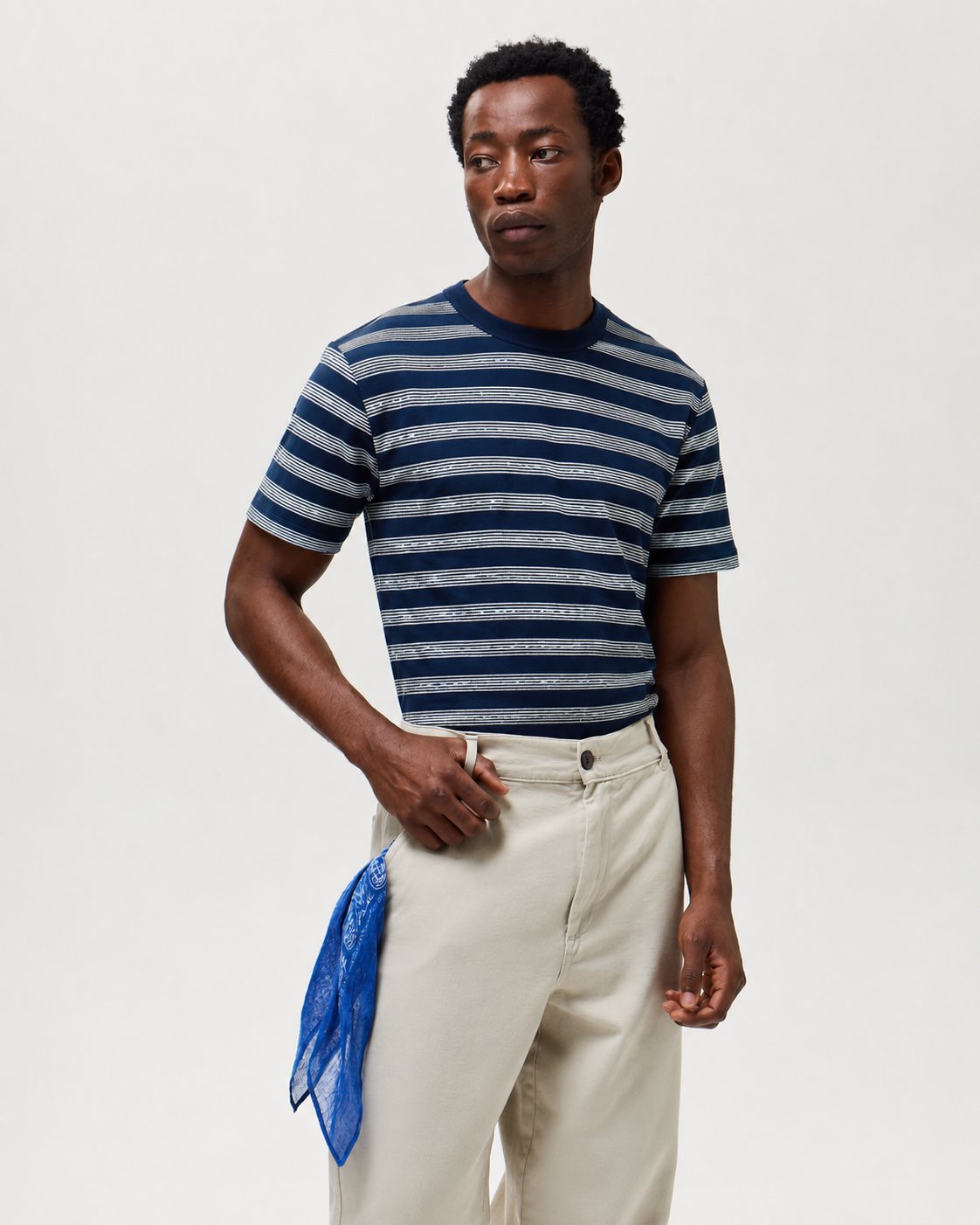 ENZO - Bleu Marine/Blanc