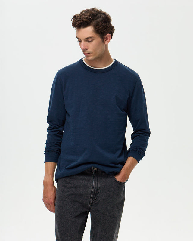 T-shirt GARRET Flamme - Bleu Indigo