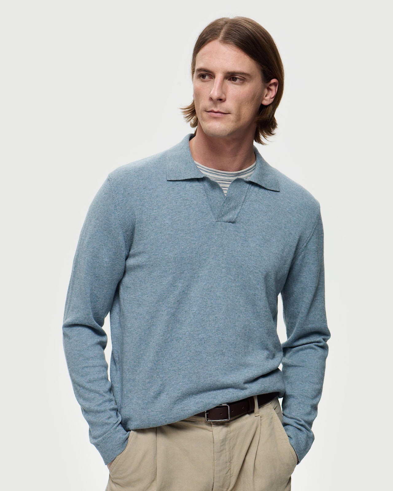 DUBINO Polo Shirt - Steel Blue