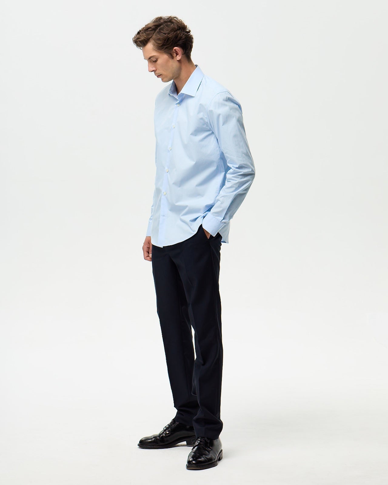 Chemise POPELINE - Bleu Aqua