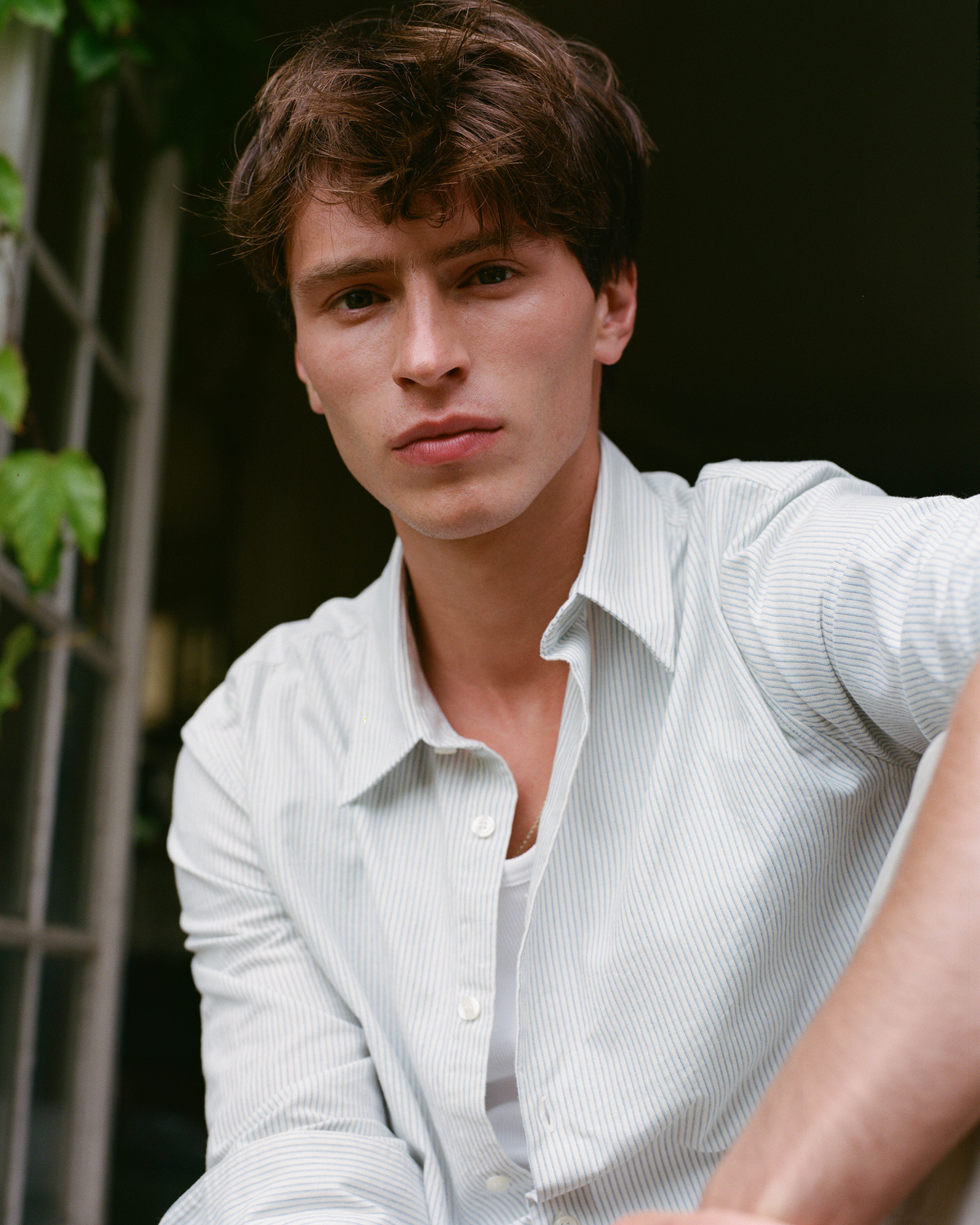 Chemise ROSIER - Ecru/Azur
