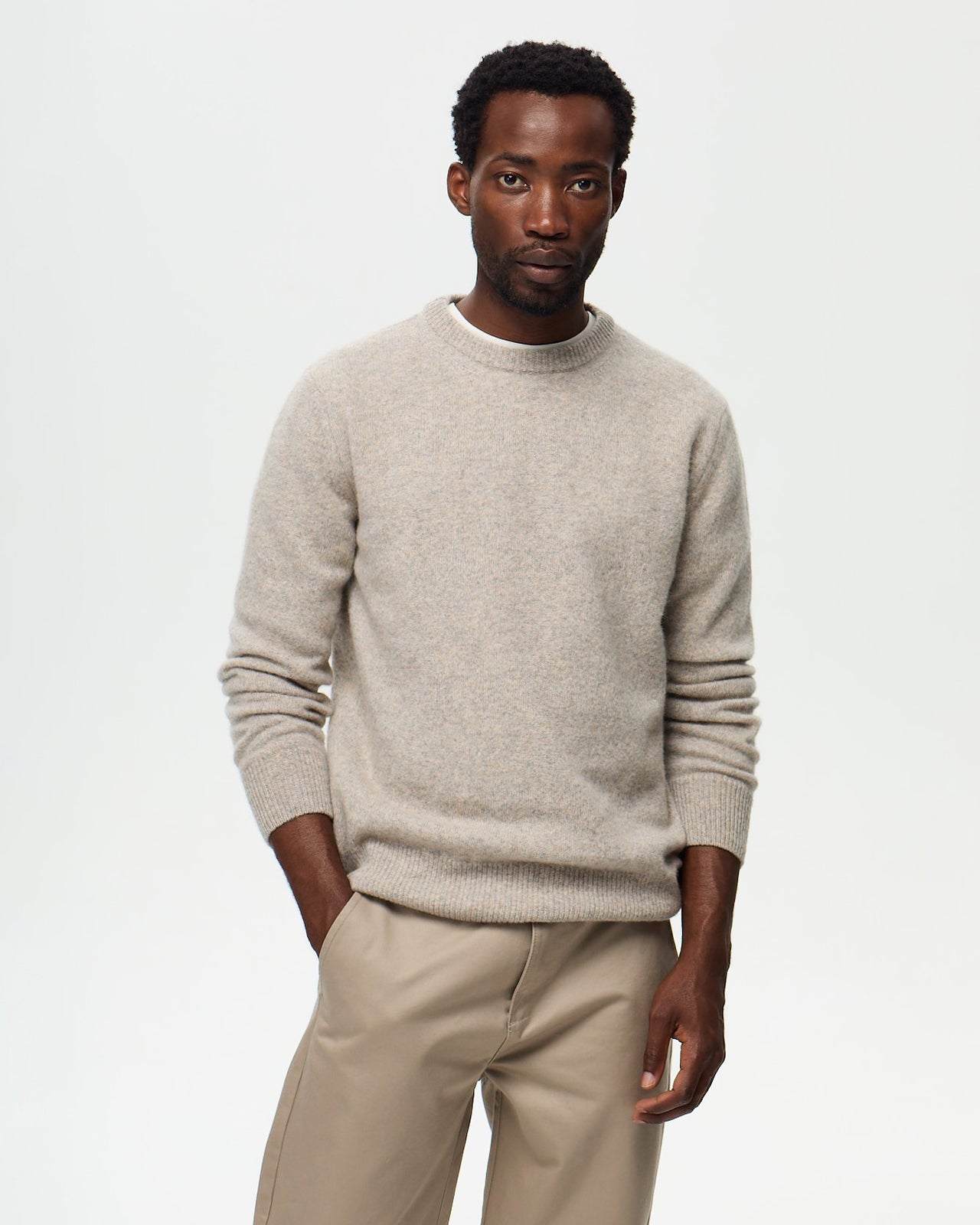 Pull FABIO - Beige Cendre
