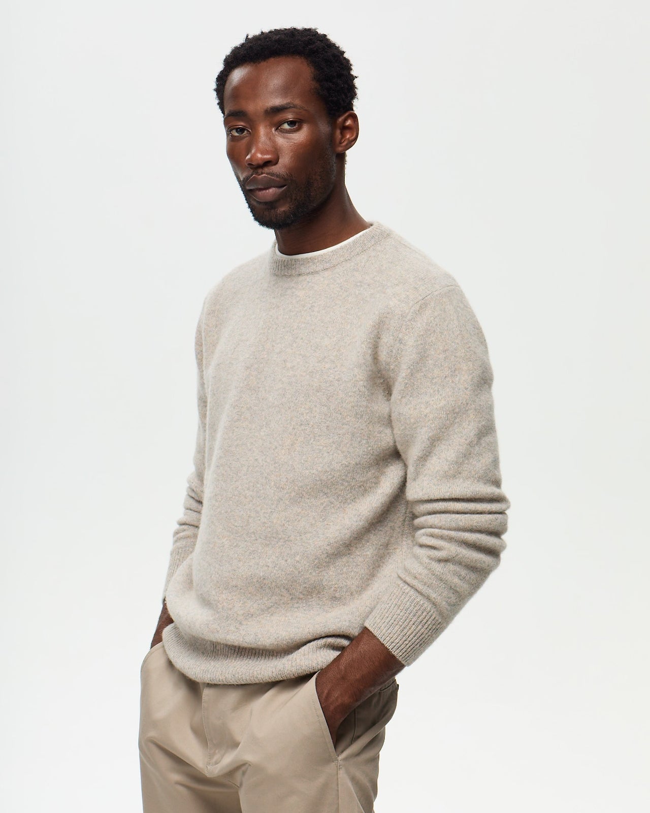 Pull FABIO - Beige Cendre