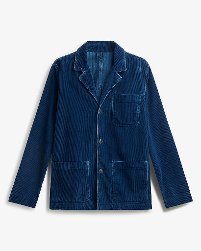 Veste Architecte GEHRY Velours Indigo - Indigo Moyen