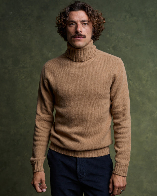 Pull GASTONE - Beige Camel