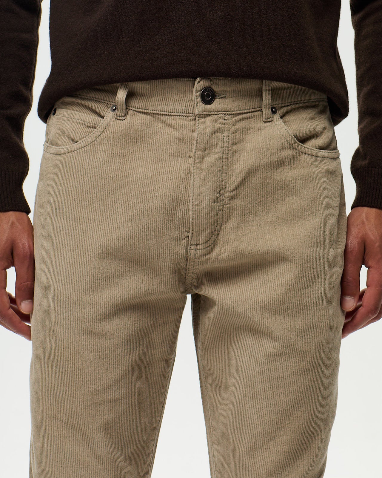 Pantalon DEAN Velours - Beige Pierre