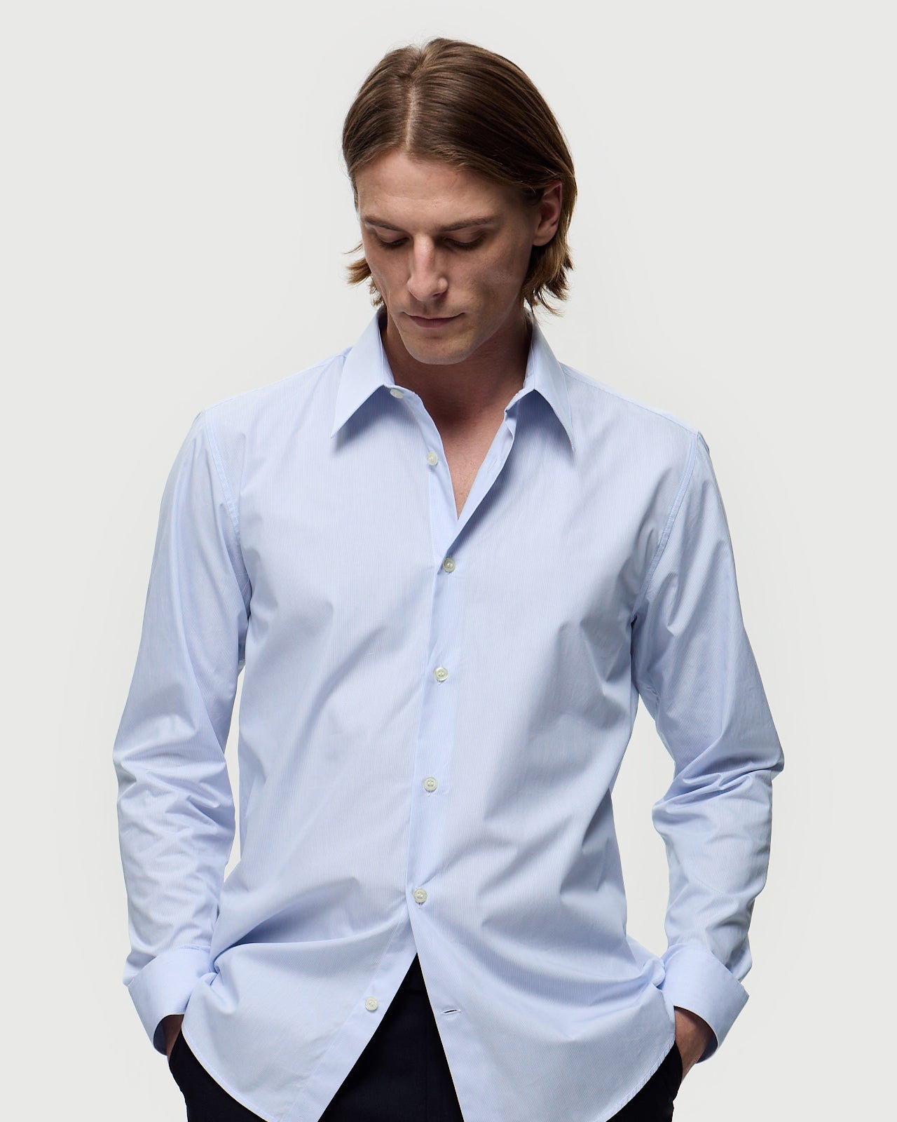 Chemise HANOVRE - Blanc/Azur