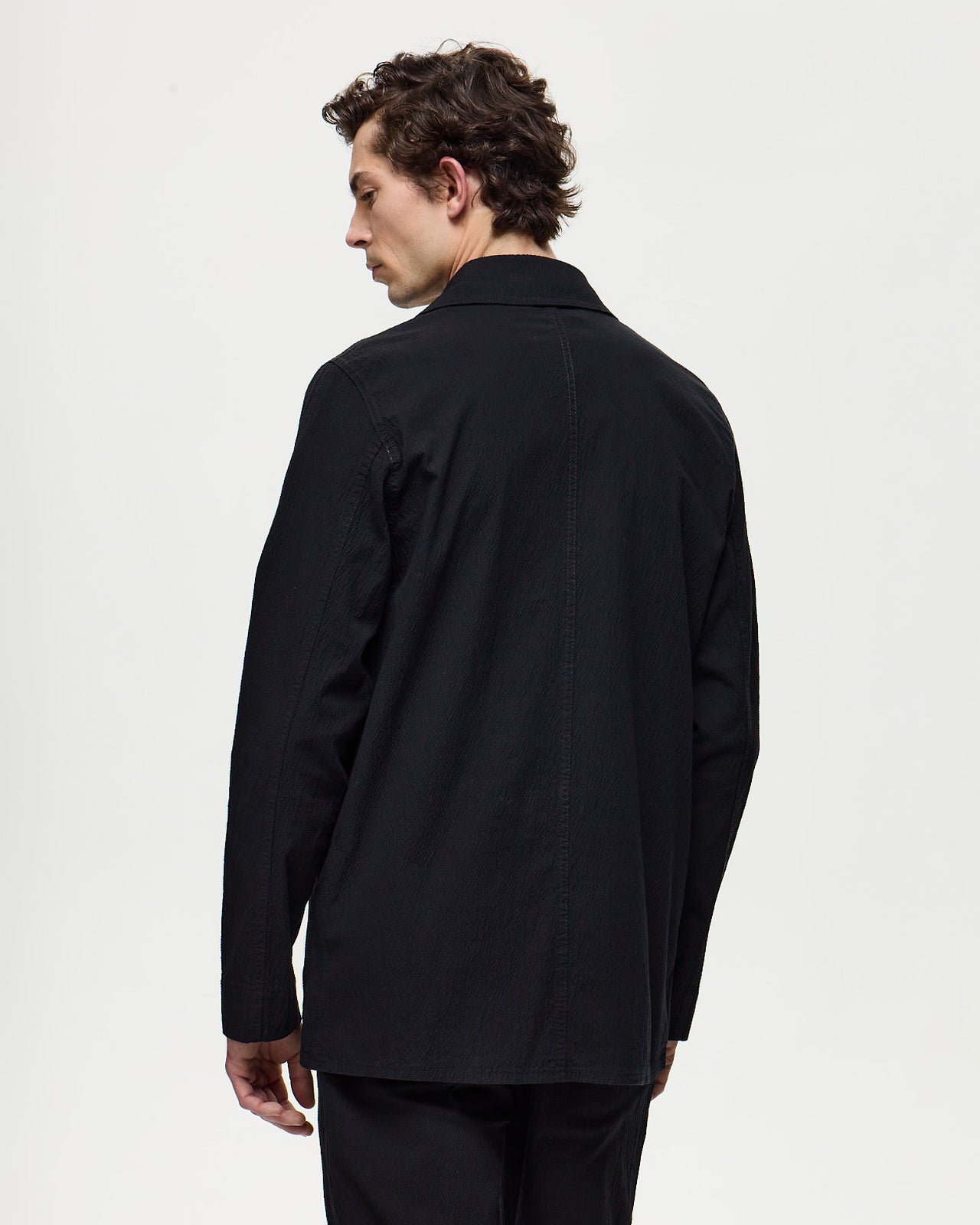 HAUSSMANN Seersucker - Black Onyx