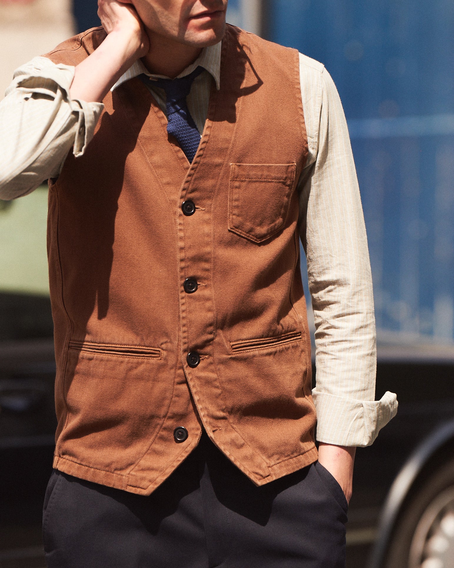 Chemise DORE - Bronze / Ciel