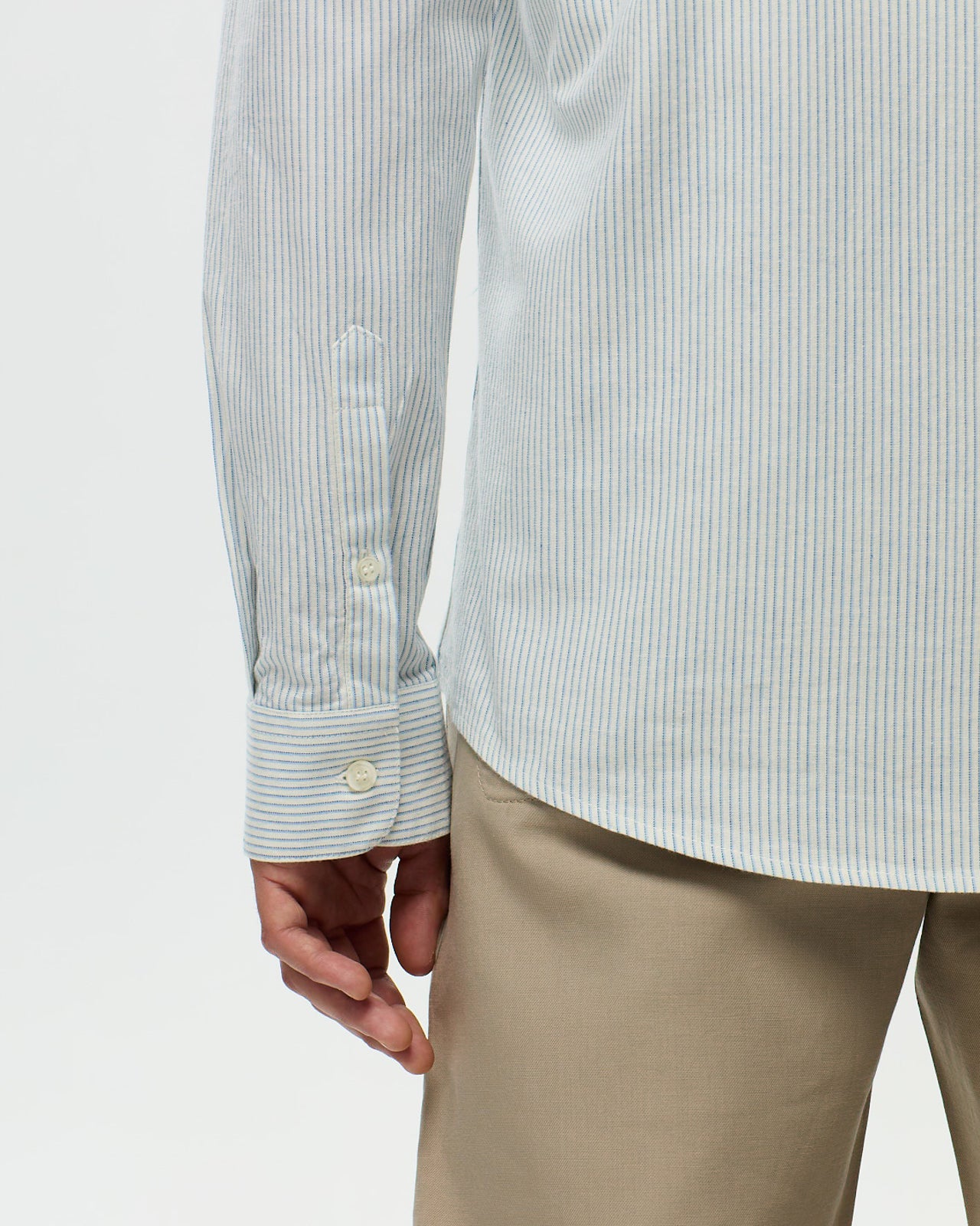 Chemise ROSIER - Ecru/Azur