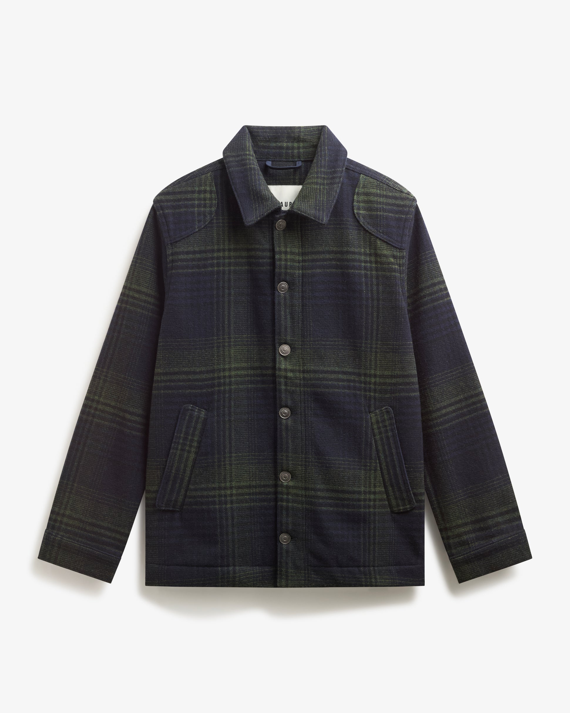 Veste NELSON Carreaux - Encre/Kaki