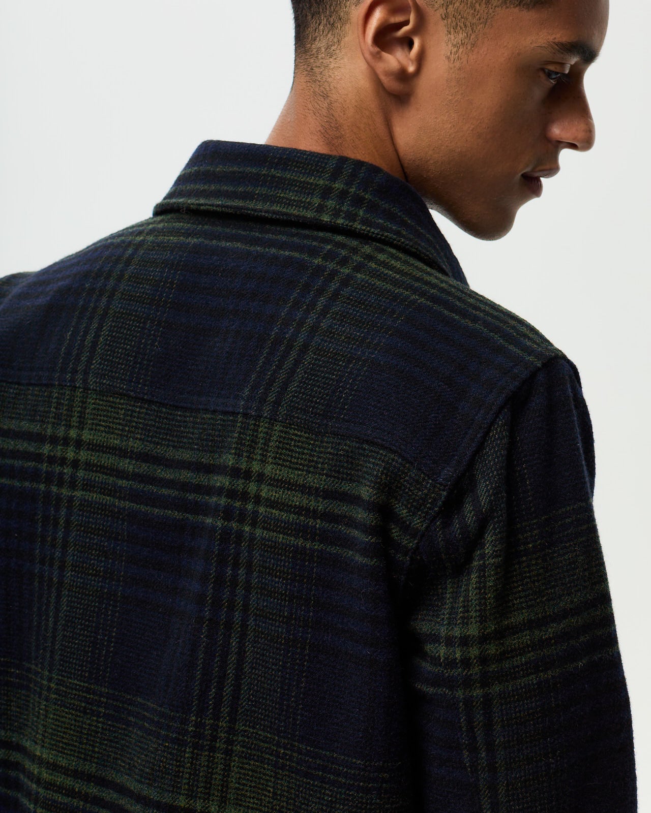 Veste NELSON Carreaux - Encre/Kaki