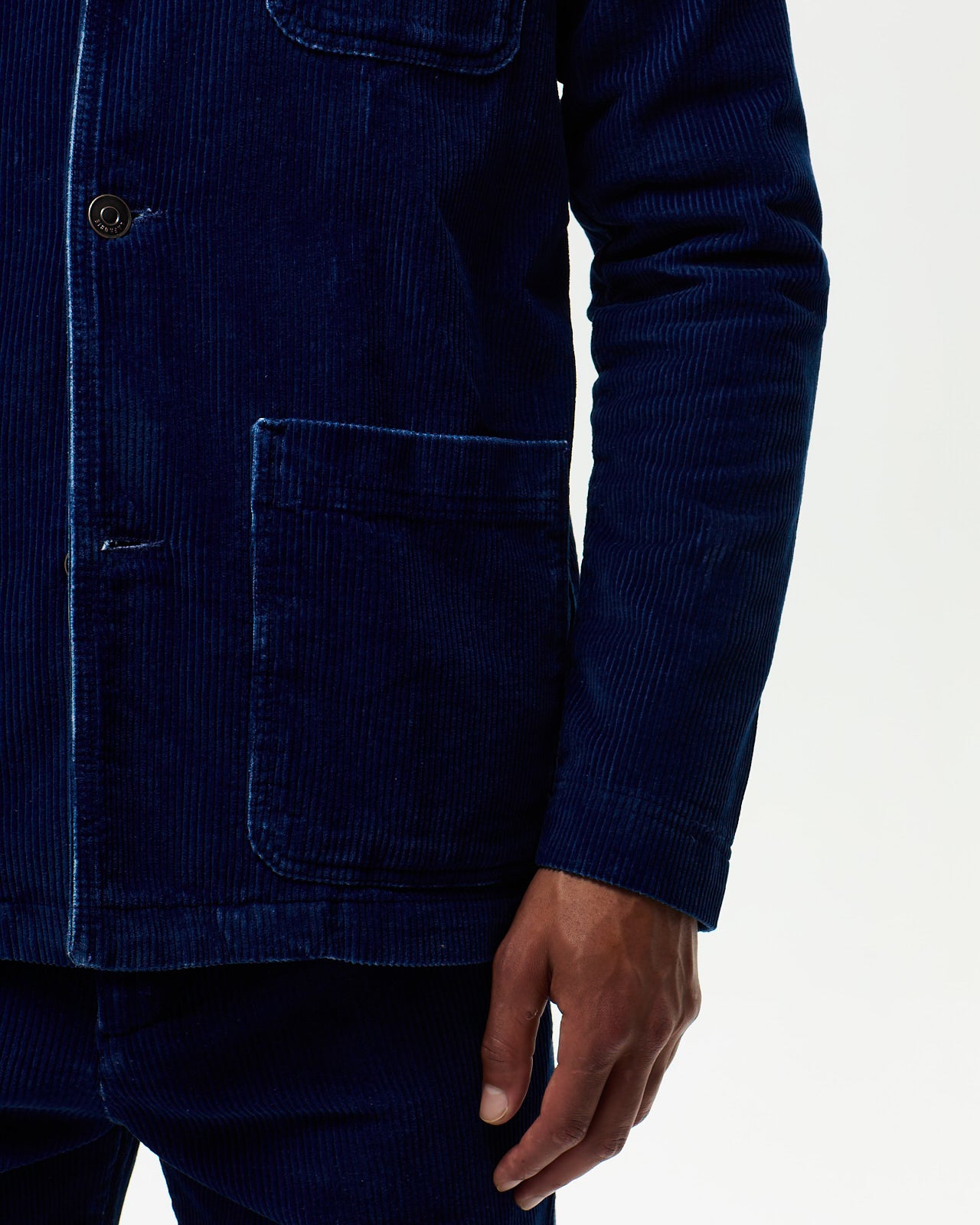 Veste Architecte GEHRY Velours Indigo - Indigo Moyen