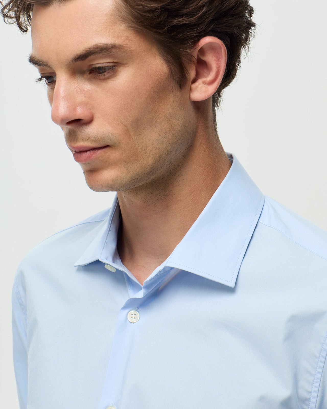 Chemise POPELINE - Bleu Aqua