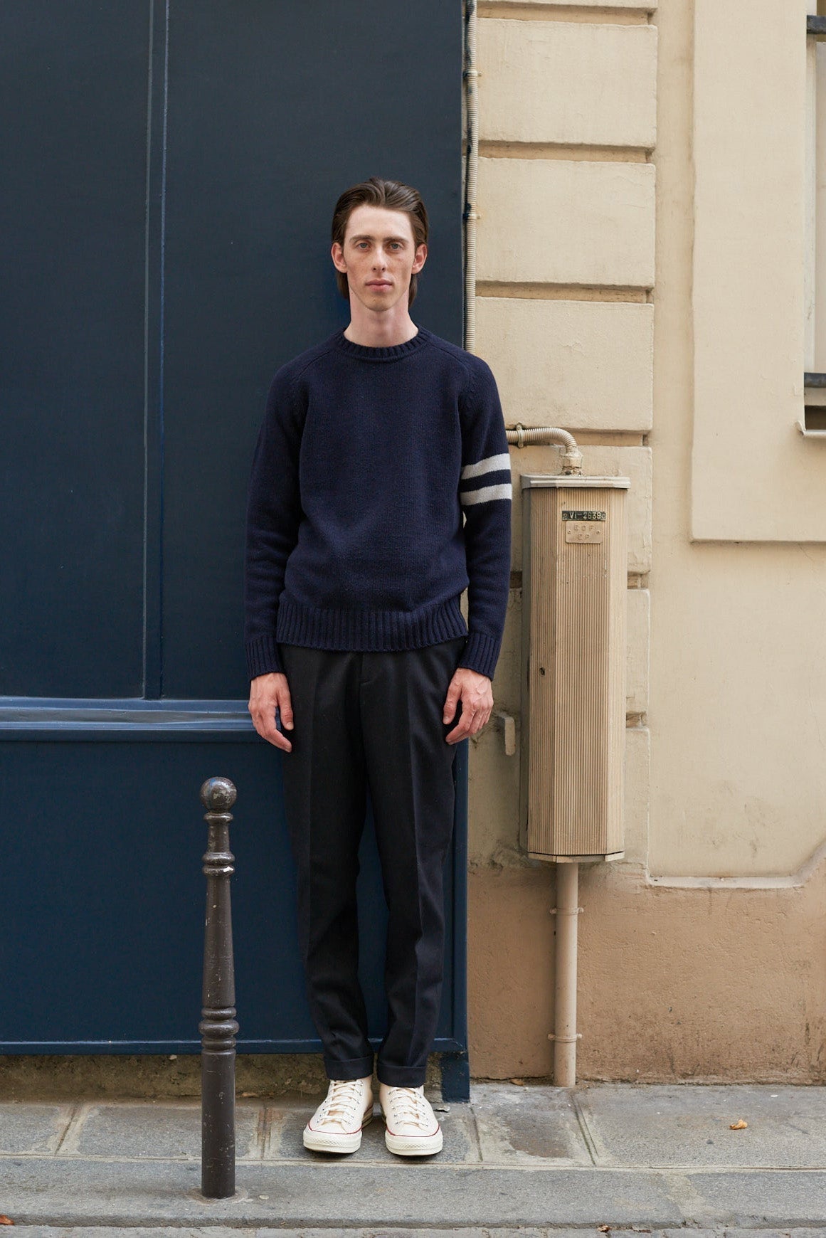 Pull CINO - Navy/Ecru