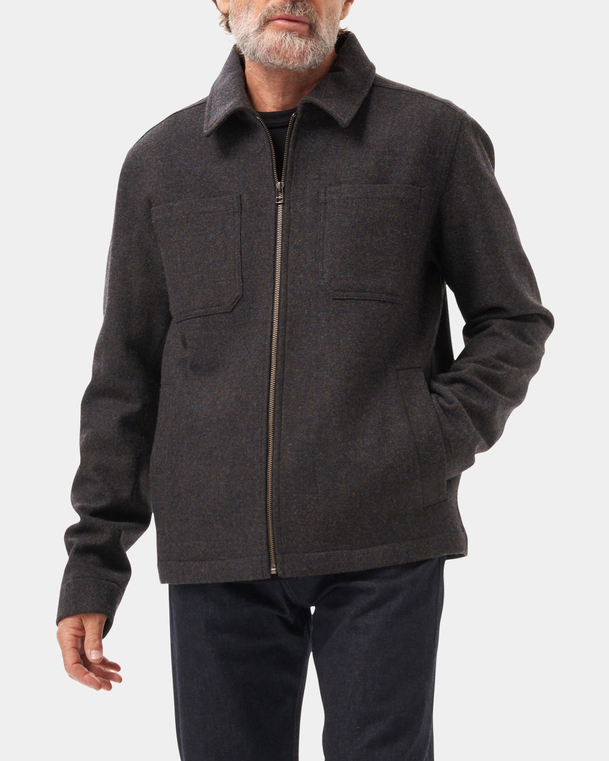 RIVOLI Tweed - Navy/Kaki