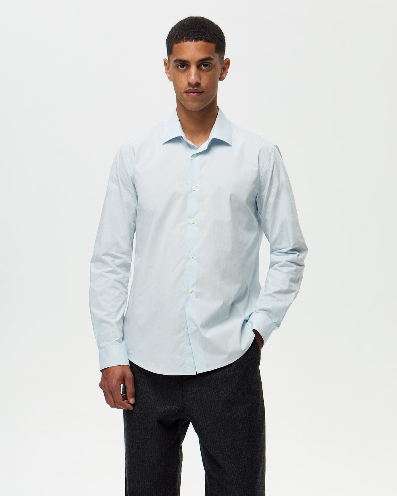 Chemise POPELINE - Bleu Azur