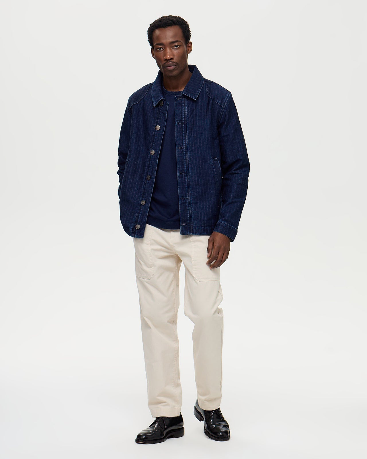 NELSON Indigo stripe - Indigo stone