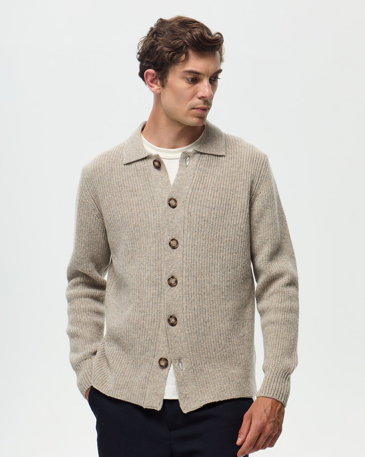 Gilet STEFANO - Beige Cendre