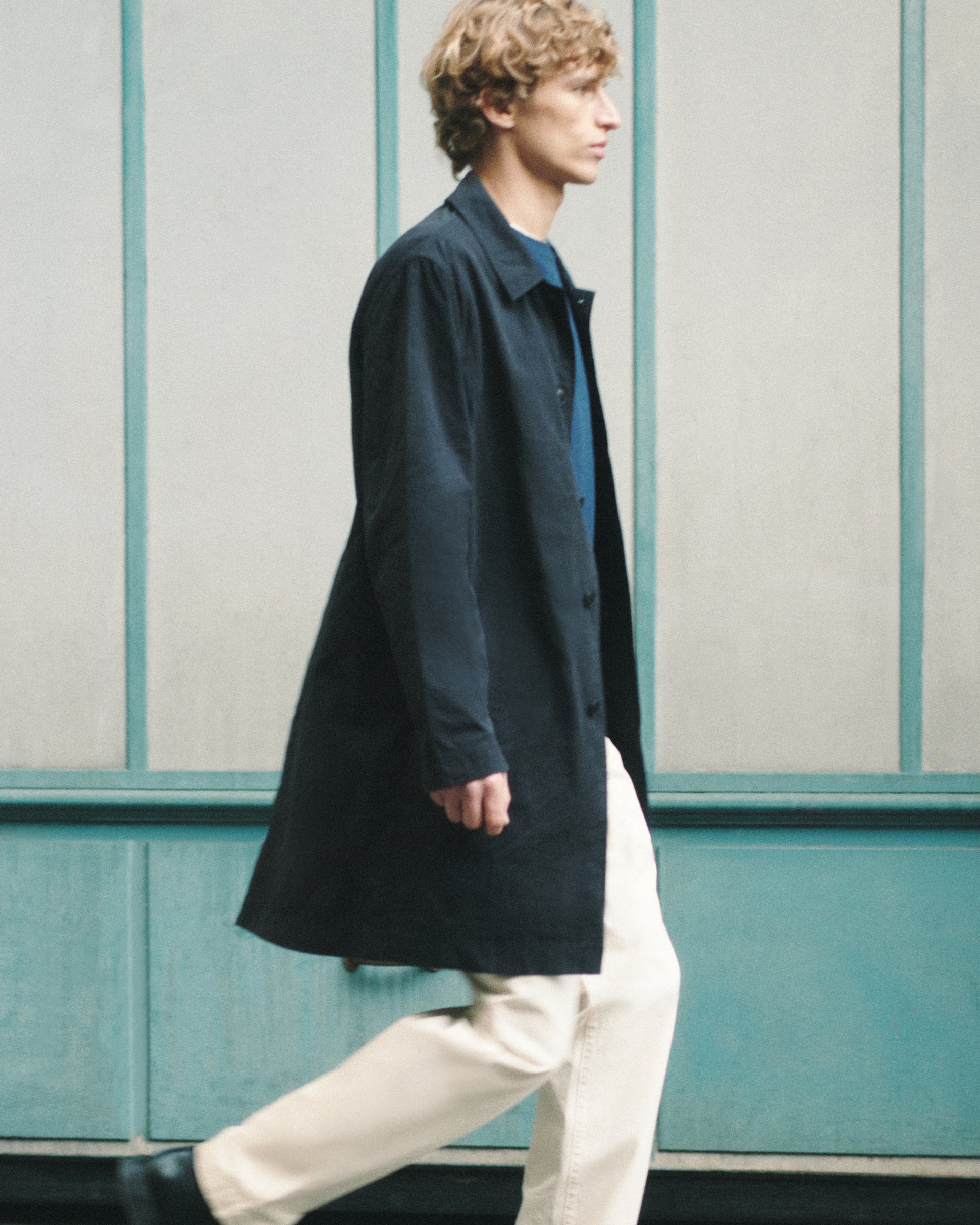 Riding Coat FINSCHER - Dark Navy