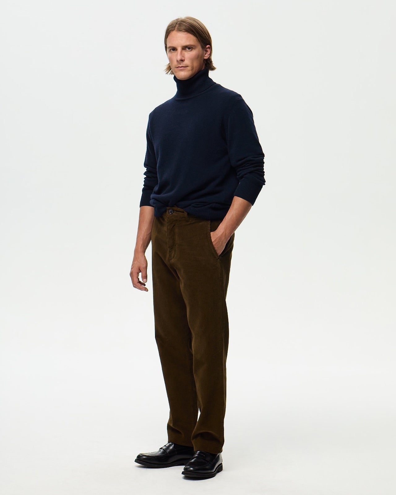 Chino EMERSON Velours - Marron Bronze