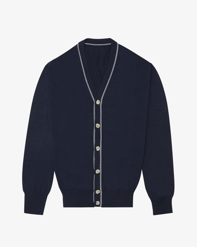 Cardigan Burton - Navy/Ecru