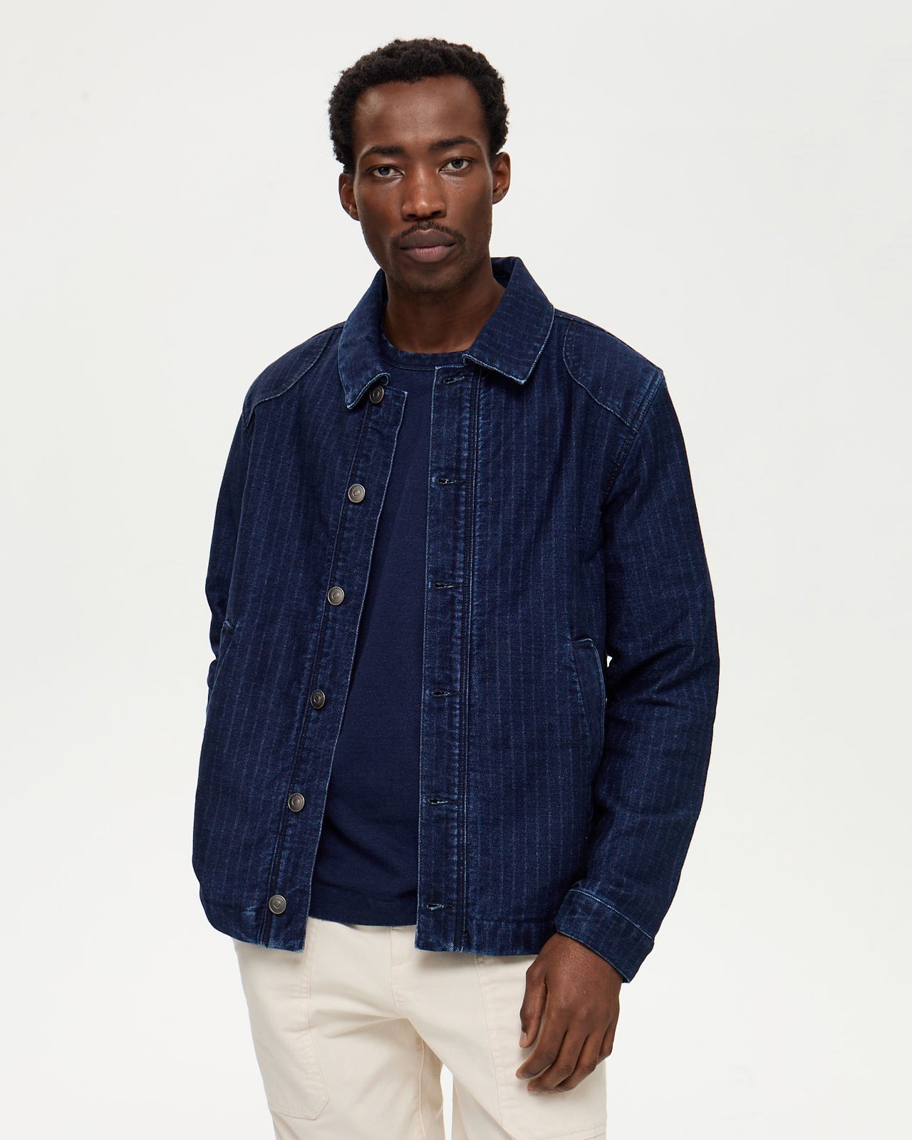 NELSON Indigo stripe - Indigo stone