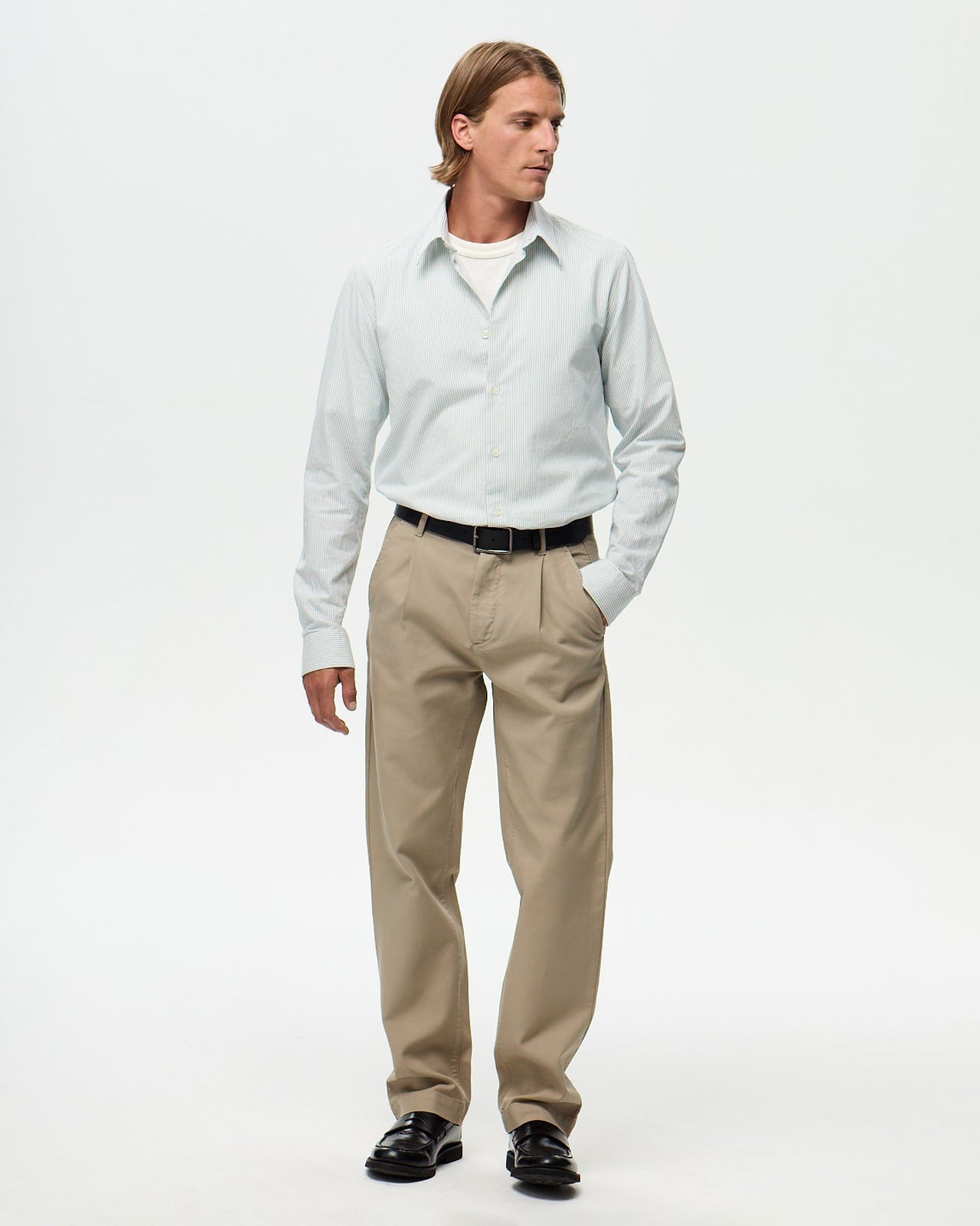 Chemise ROSIER - Ecru/Azur