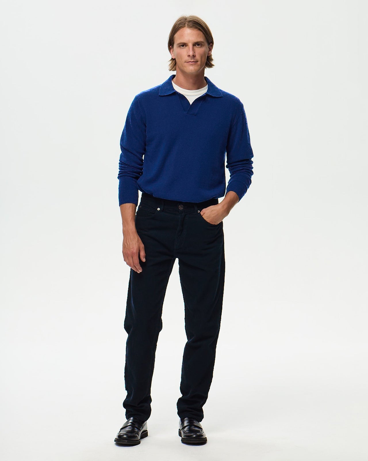 Pantalon DEAN Velours - Navy
