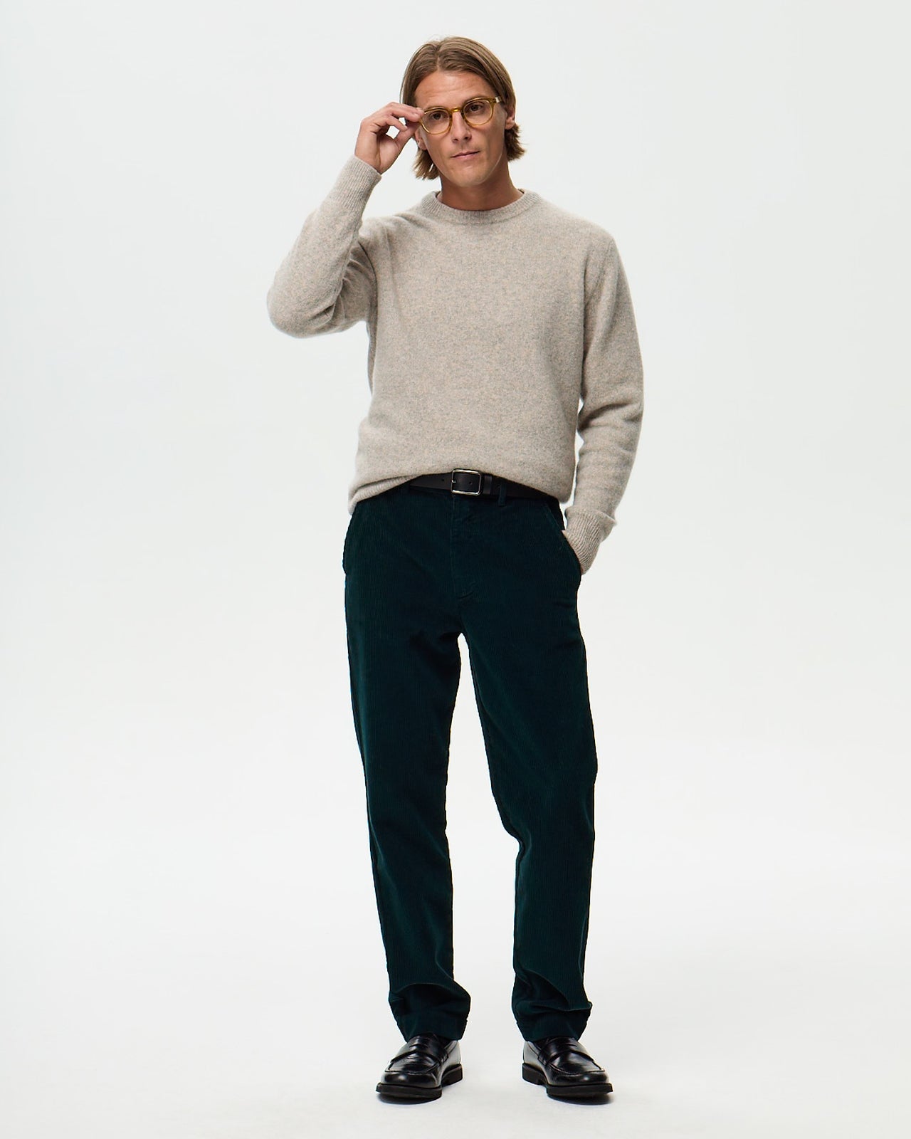 Chino EMERSON Velours - Vert Cedre