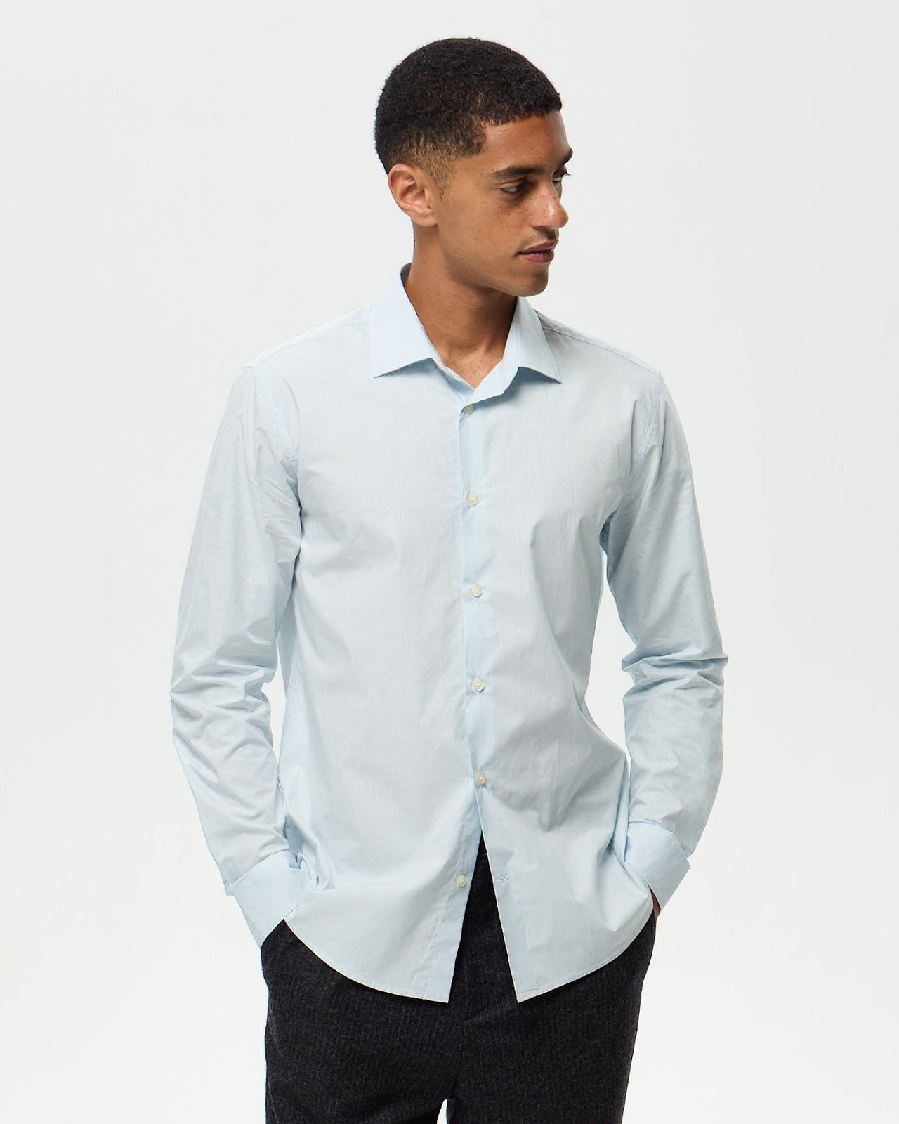 Chemise POPELINE - Bleu Azur